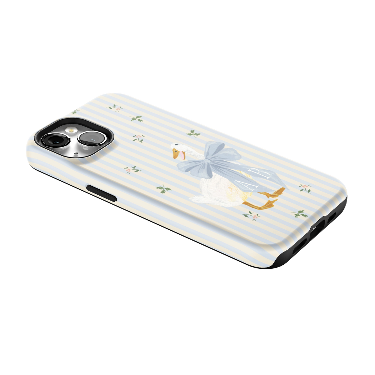 Dainty Duck Personalized iPhone Case