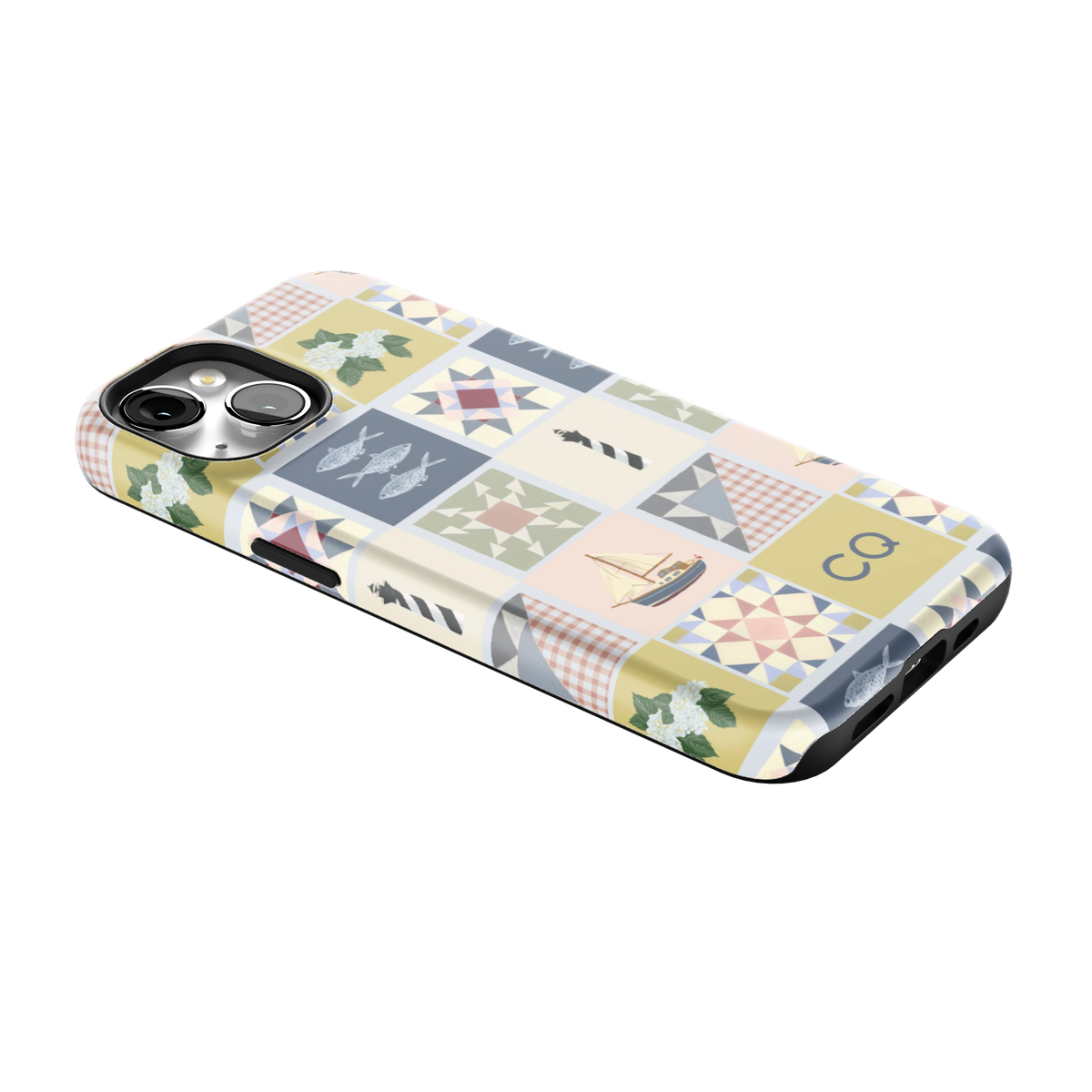 Coastal Quilt Personalized iPhone Case