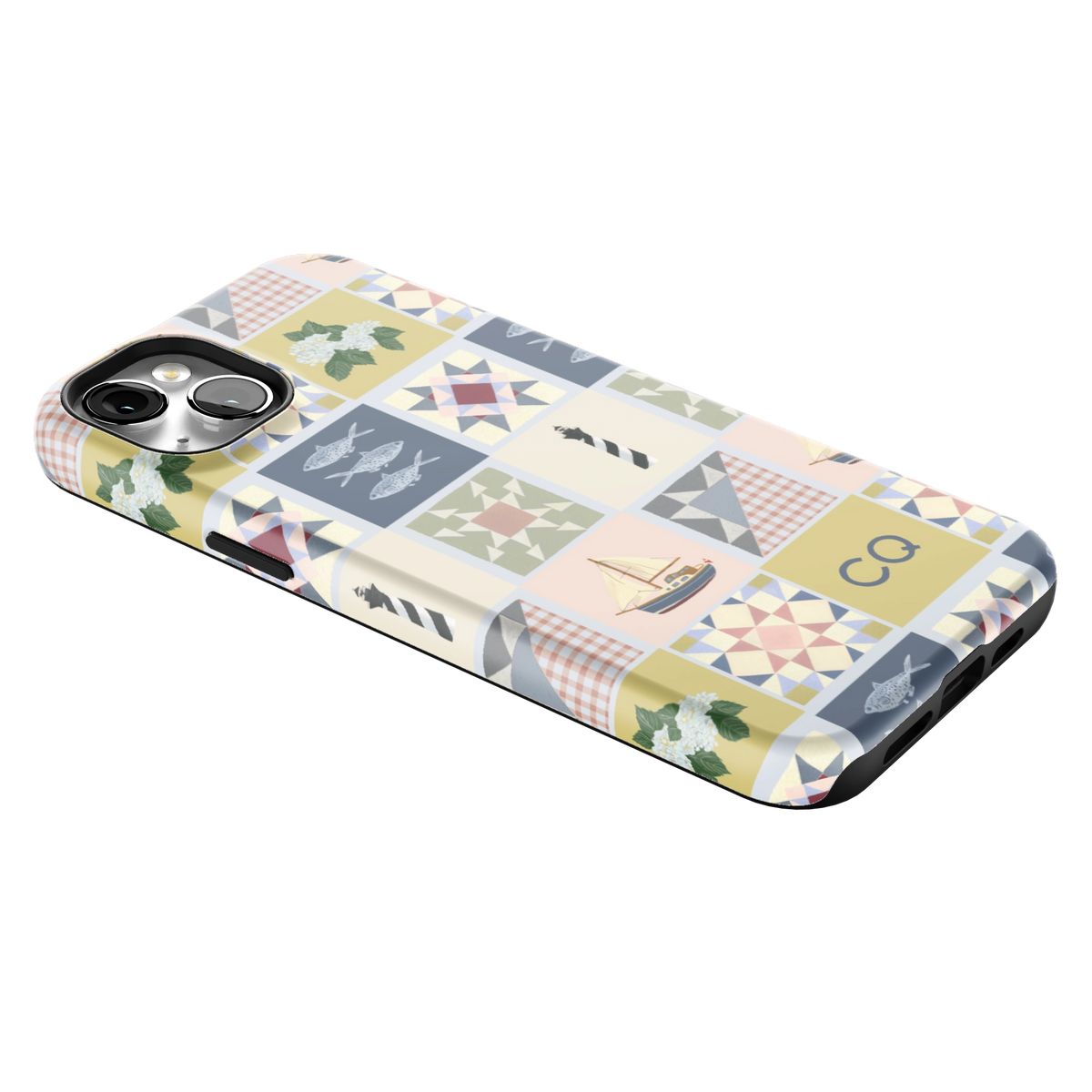 Coastal Quilt Personalized iPhone Case