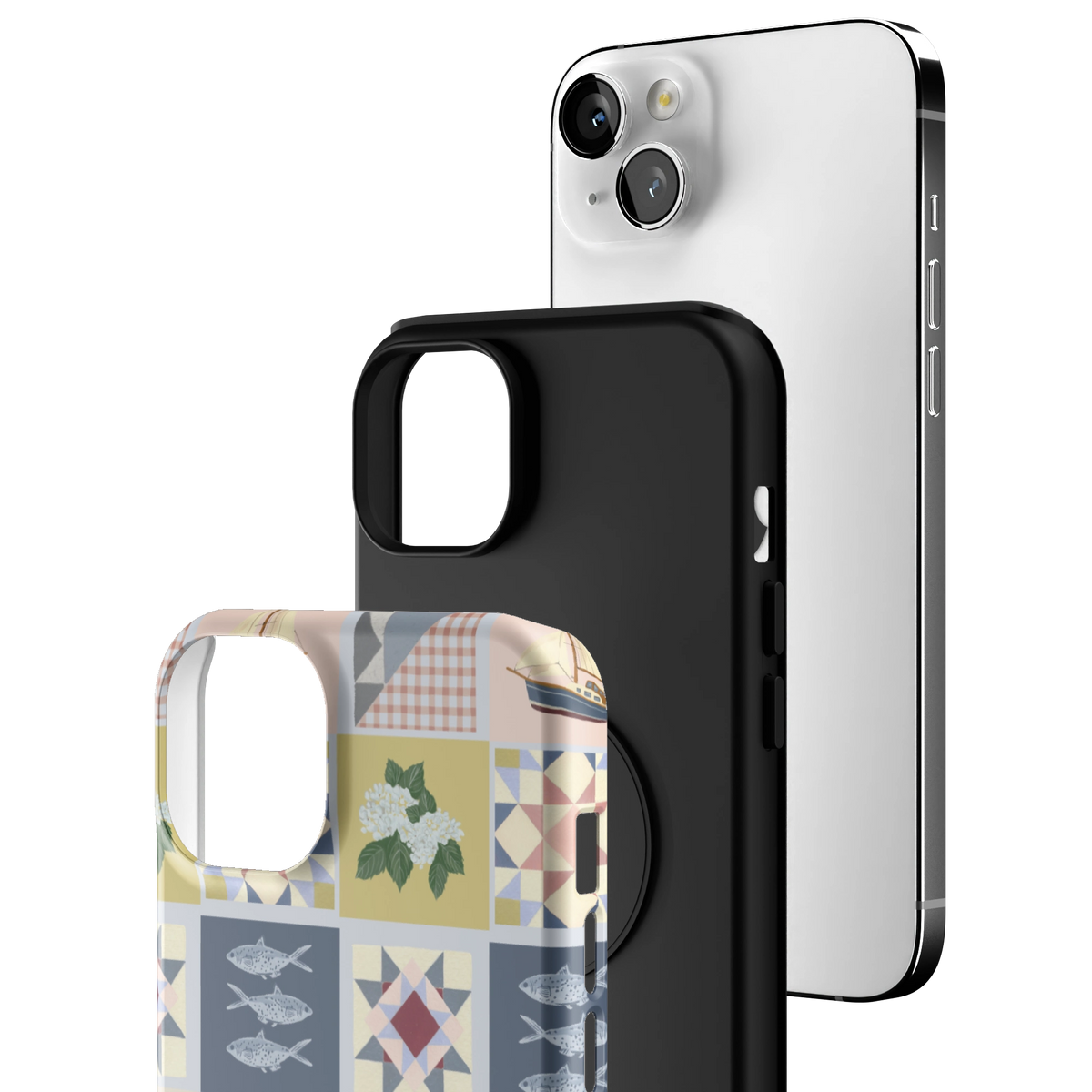 Coastal Quilt Personalized iPhone Case