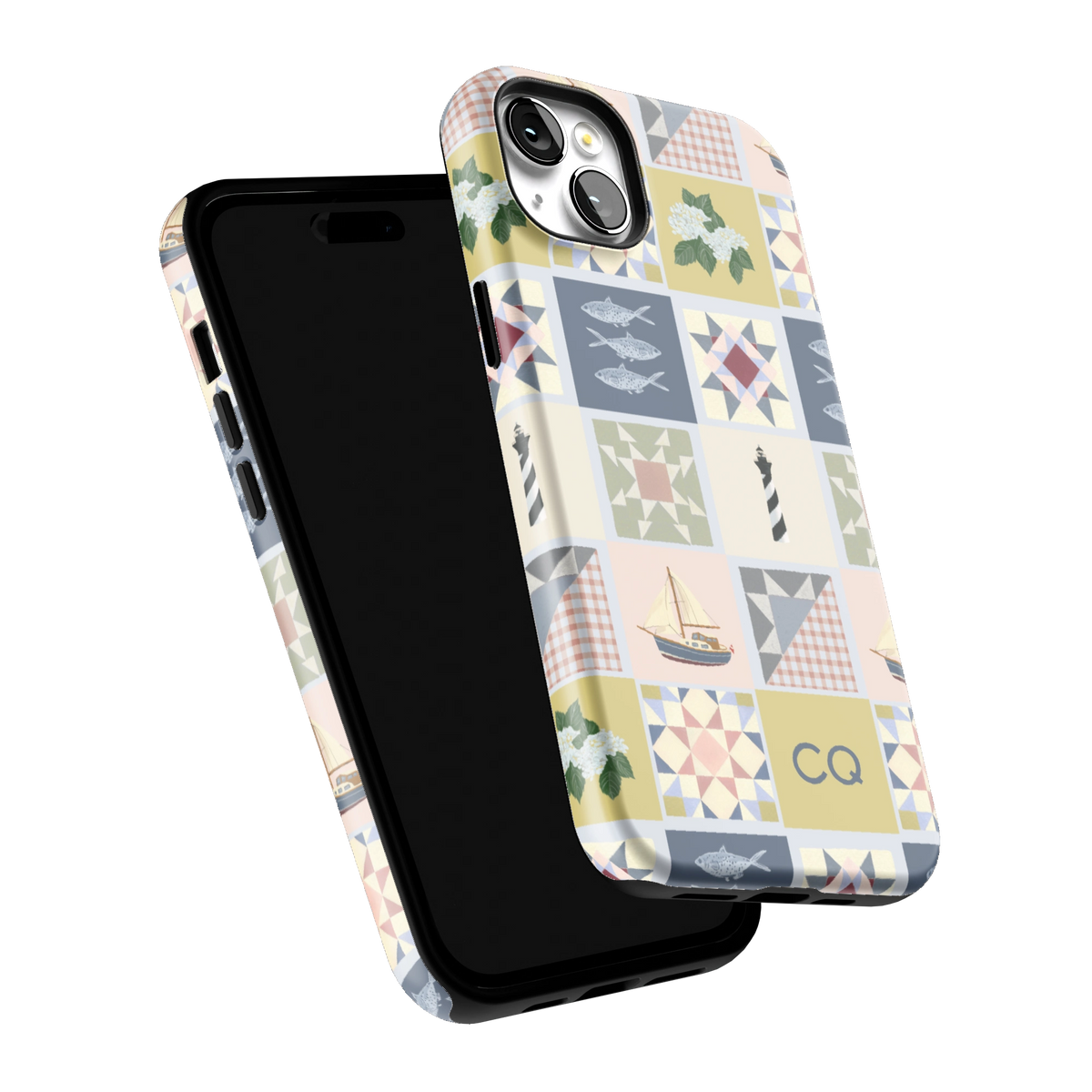 Coastal Quilt Personalized iPhone Case
