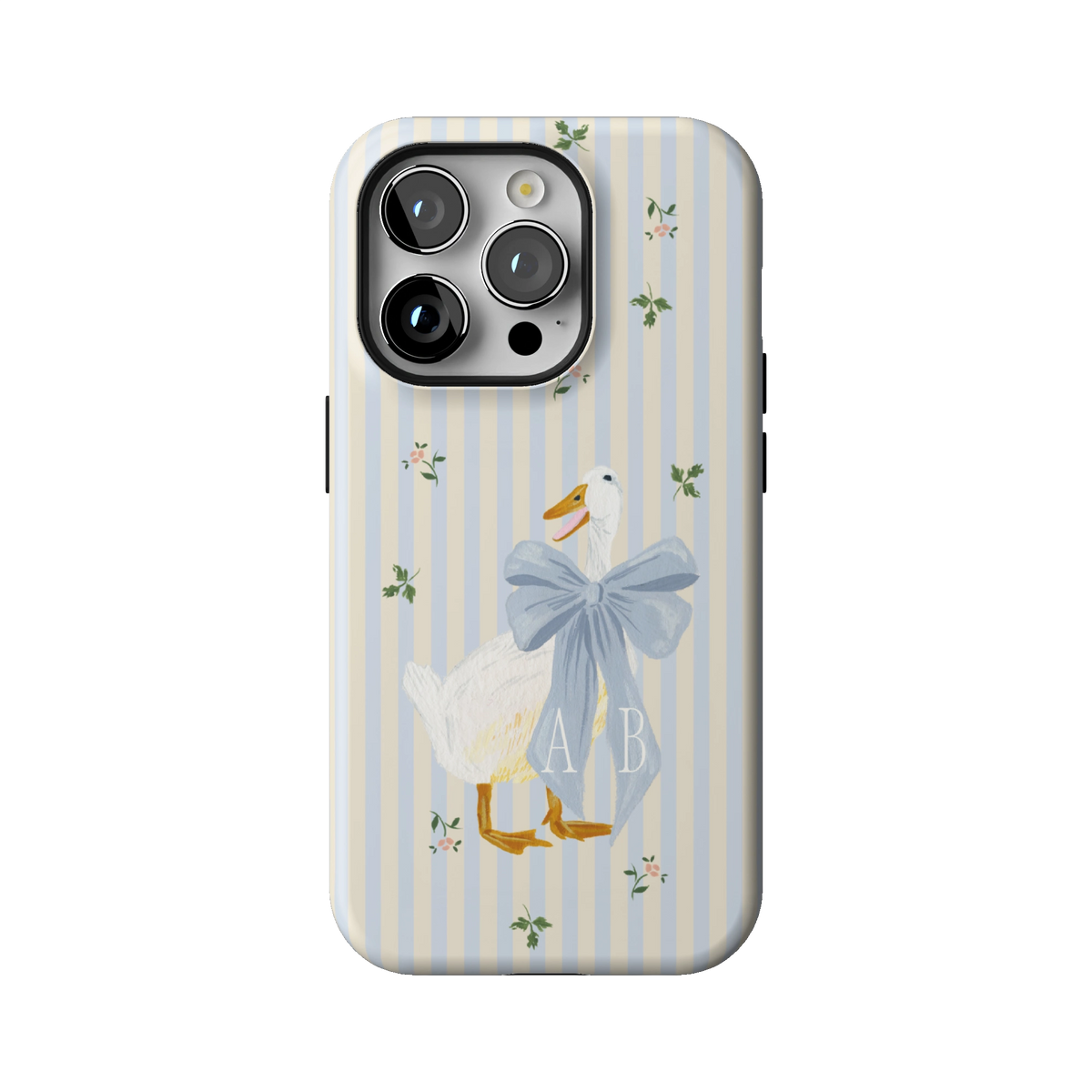 Dainty Duck Personalized iPhone Case