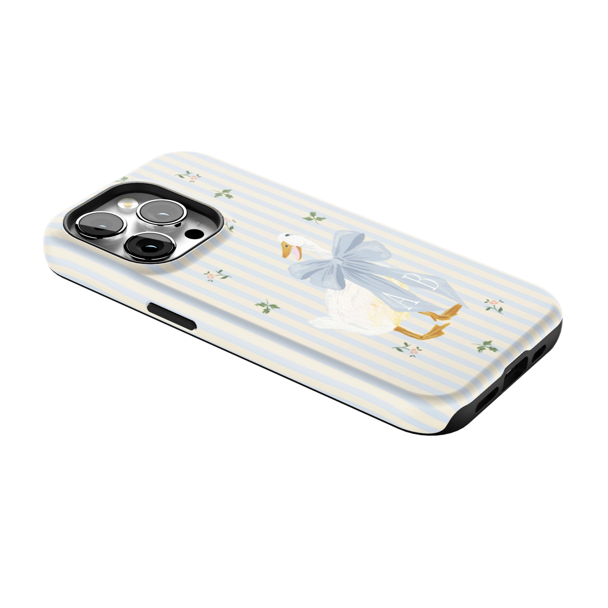 Dainty Duck Personalized iPhone Case