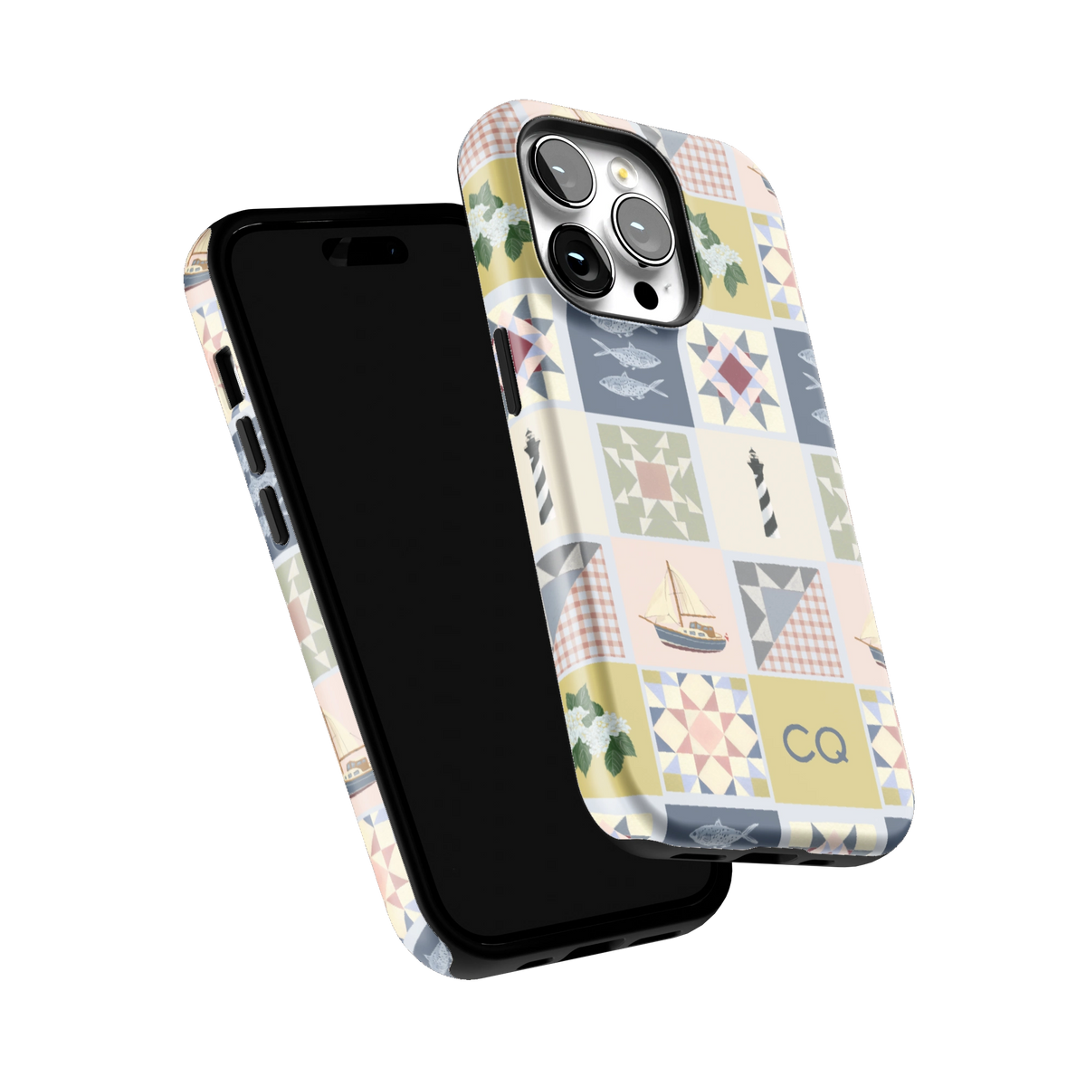 Coastal Quilt Personalized iPhone Case