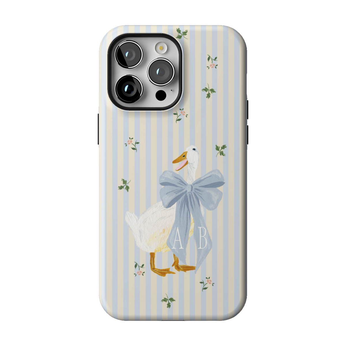 Dainty Duck Personalized iPhone Case