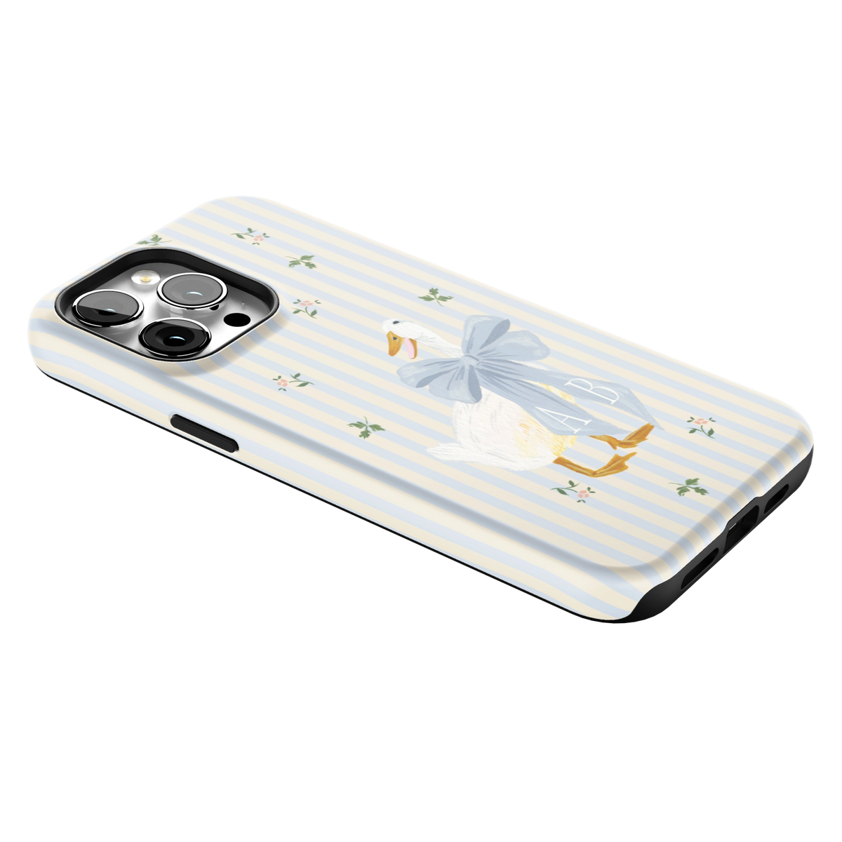 Dainty Duck Personalized iPhone Case
