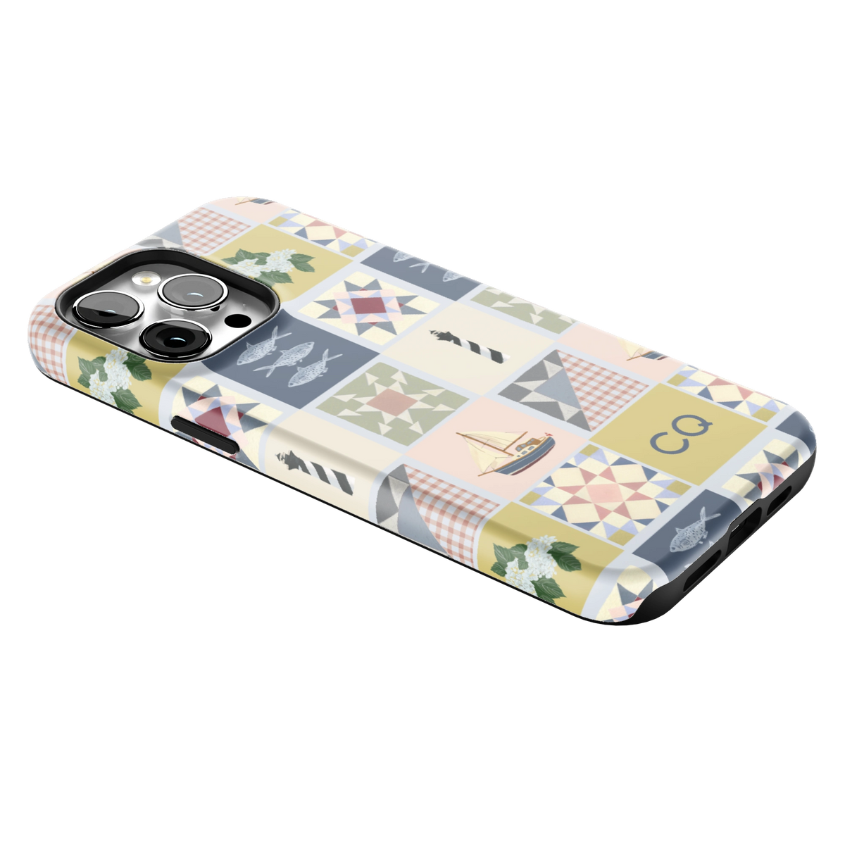 Coastal Quilt Personalized iPhone Case