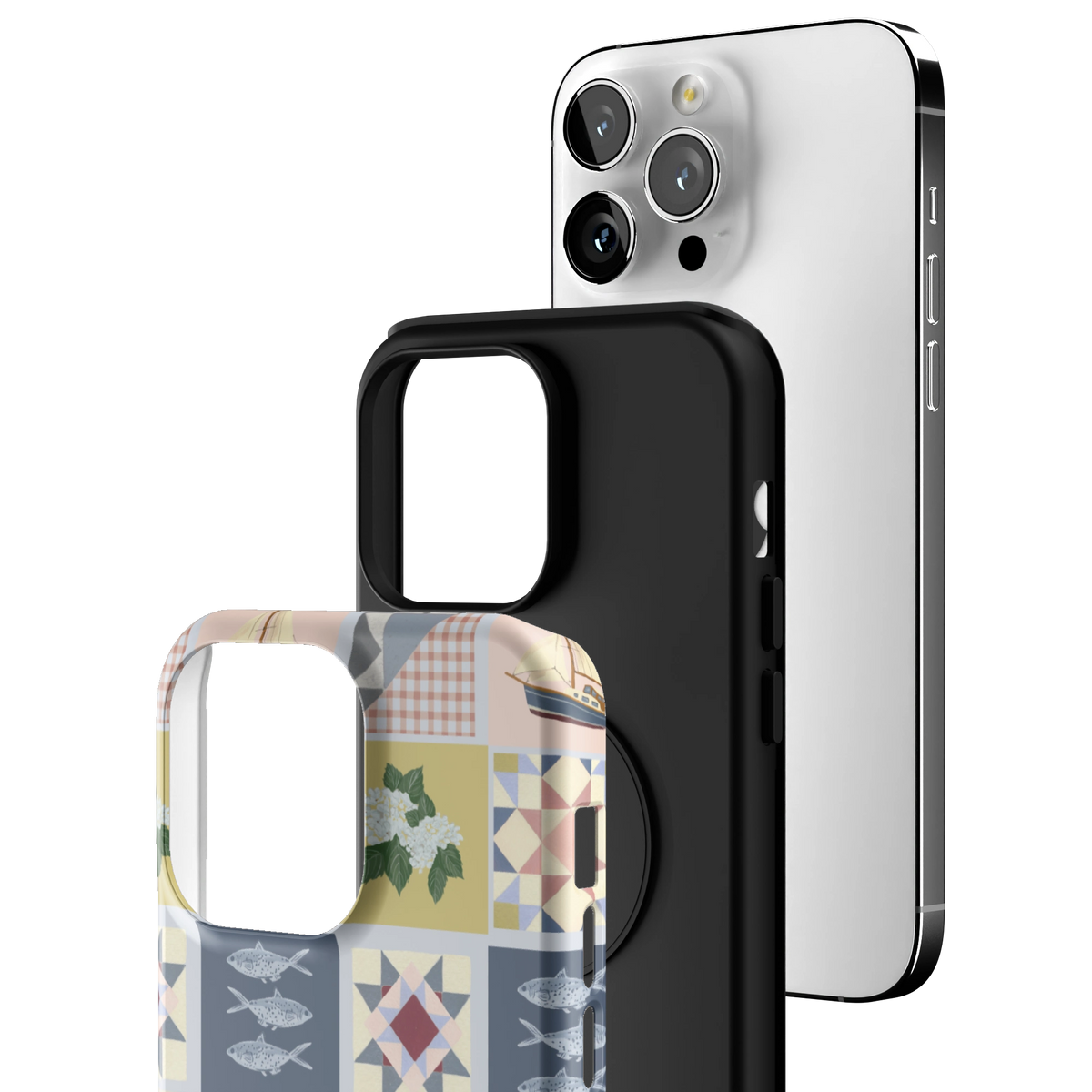 Coastal Quilt Personalized iPhone Case