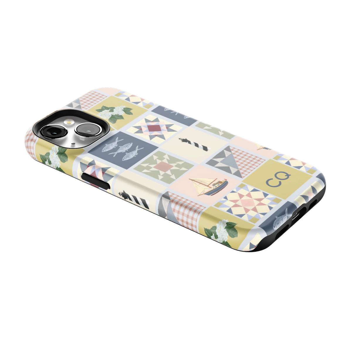 Coastal Quilt Personalized iPhone Case