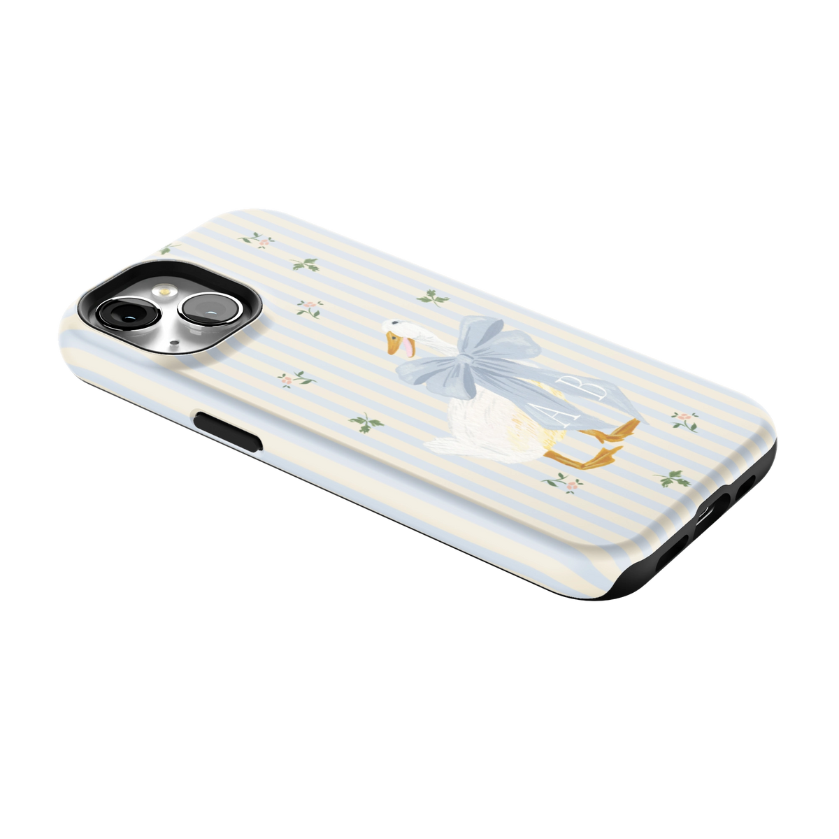 Dainty Duck Personalized iPhone Case
