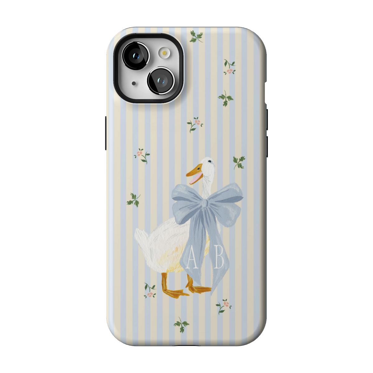 Dainty Duck Personalized iPhone Case
