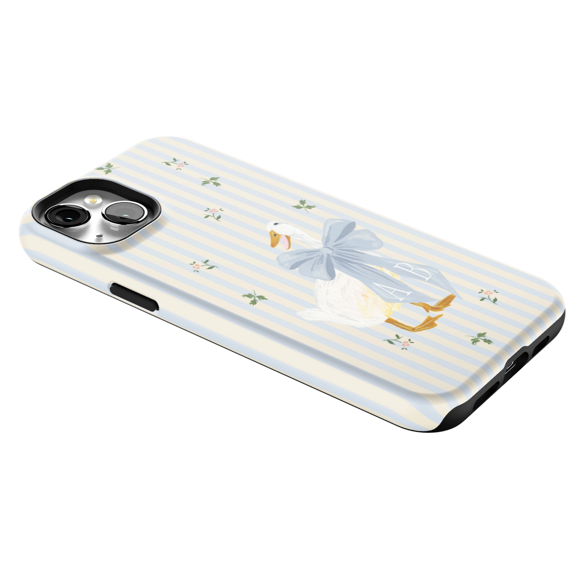 Dainty Duck Personalized iPhone Case