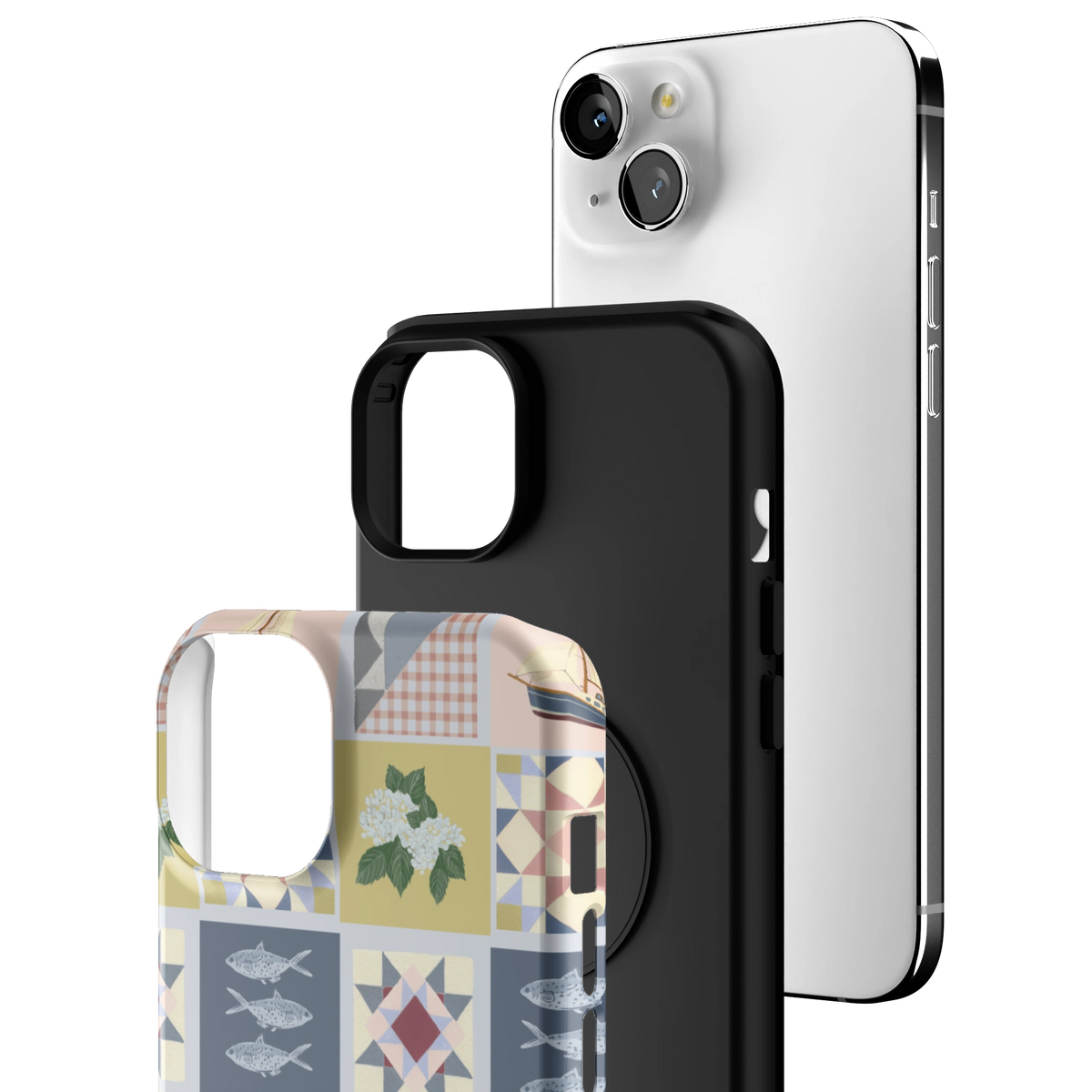 Coastal Quilt Personalized iPhone Case