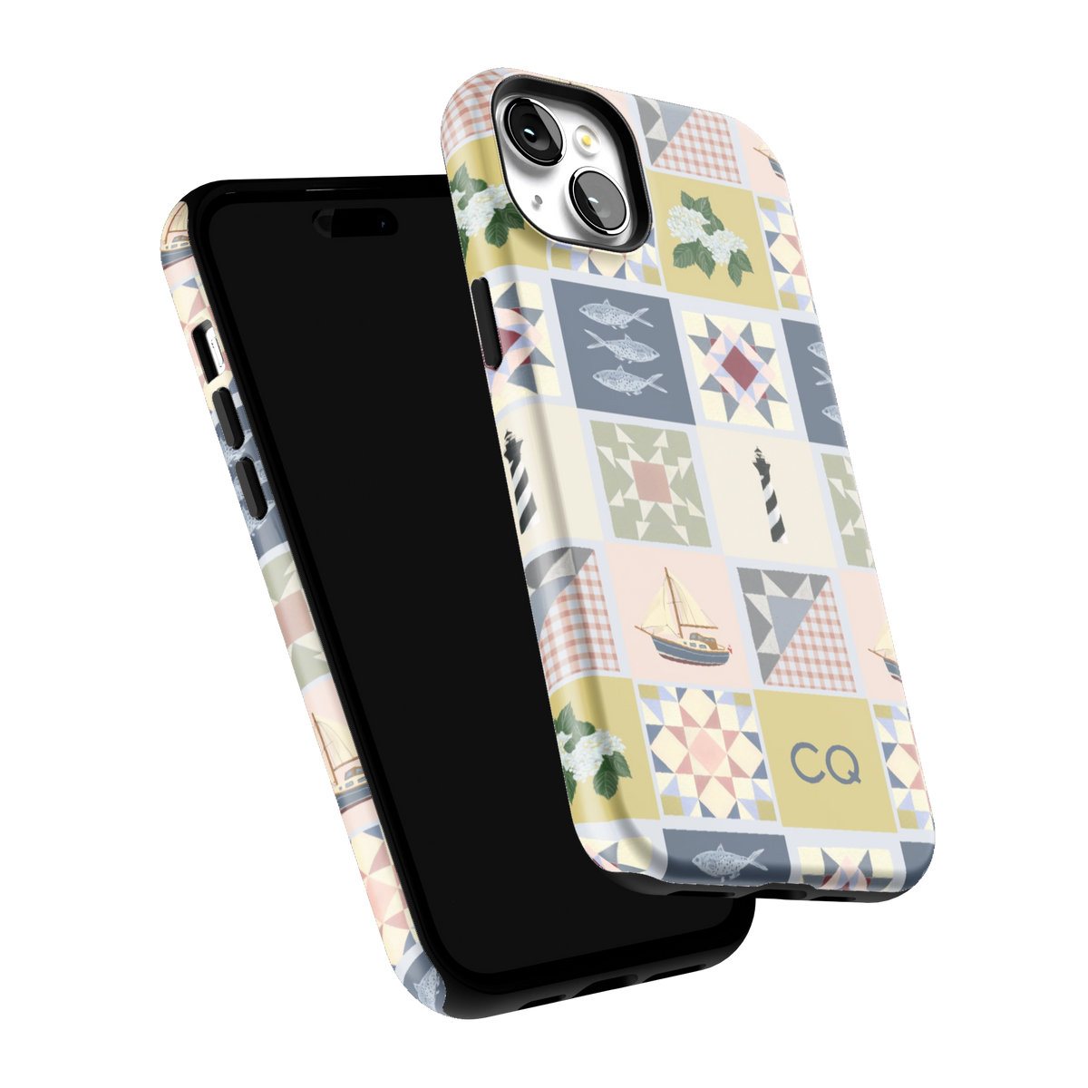 Coastal Quilt Personalized iPhone Case
