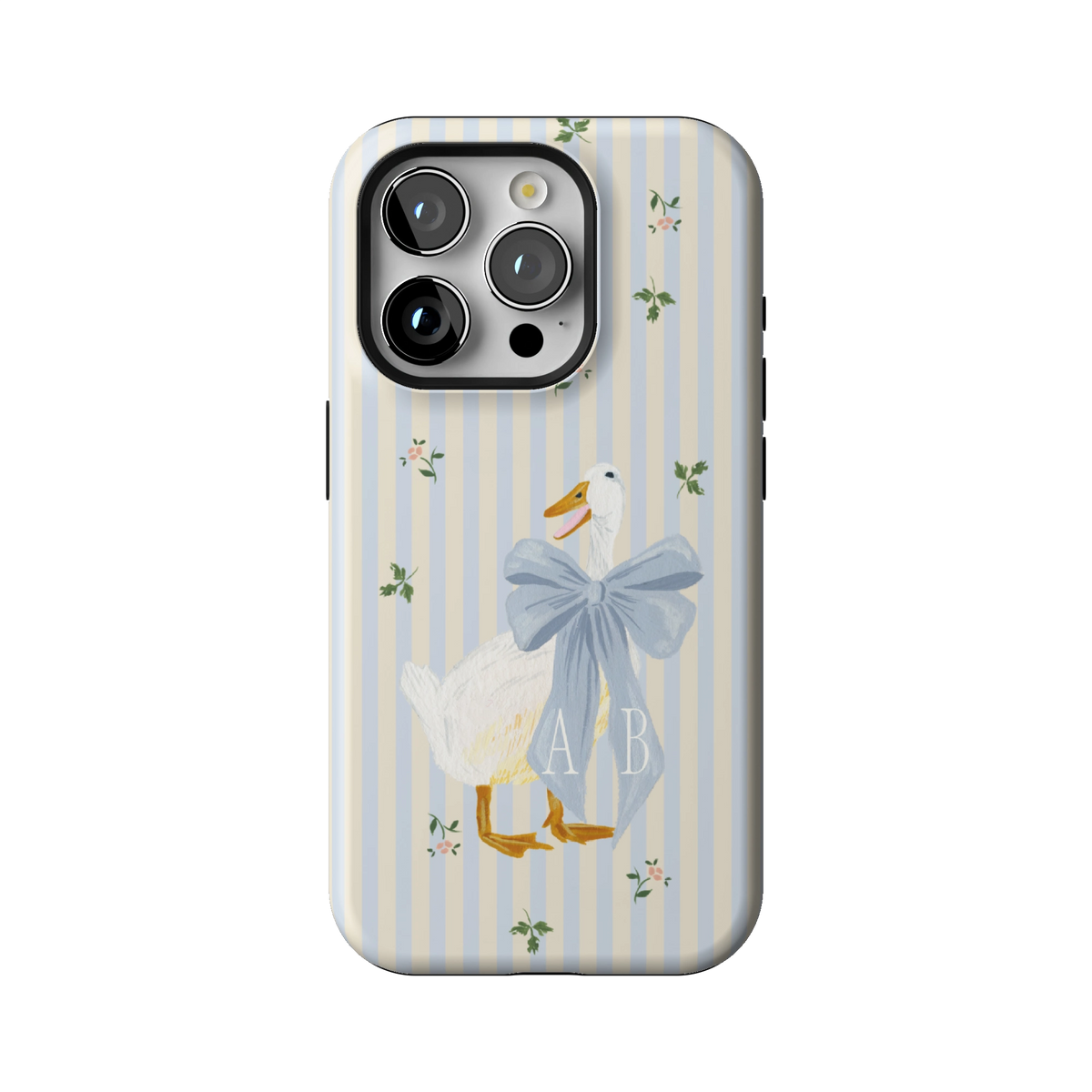 Dainty Duck Personalized iPhone Case