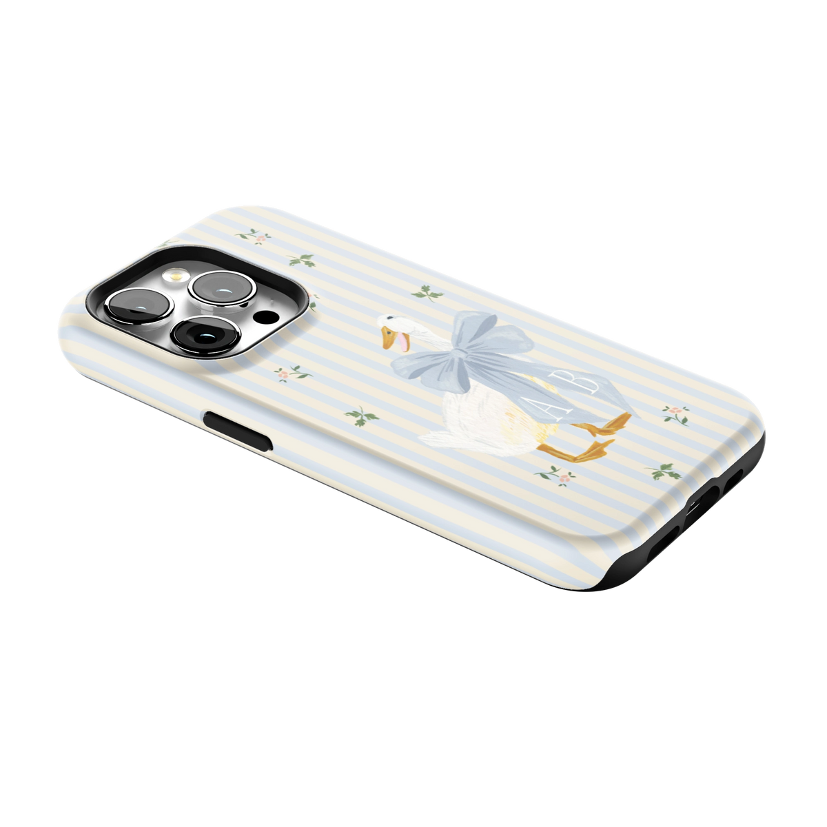 Dainty Duck Personalized iPhone Case