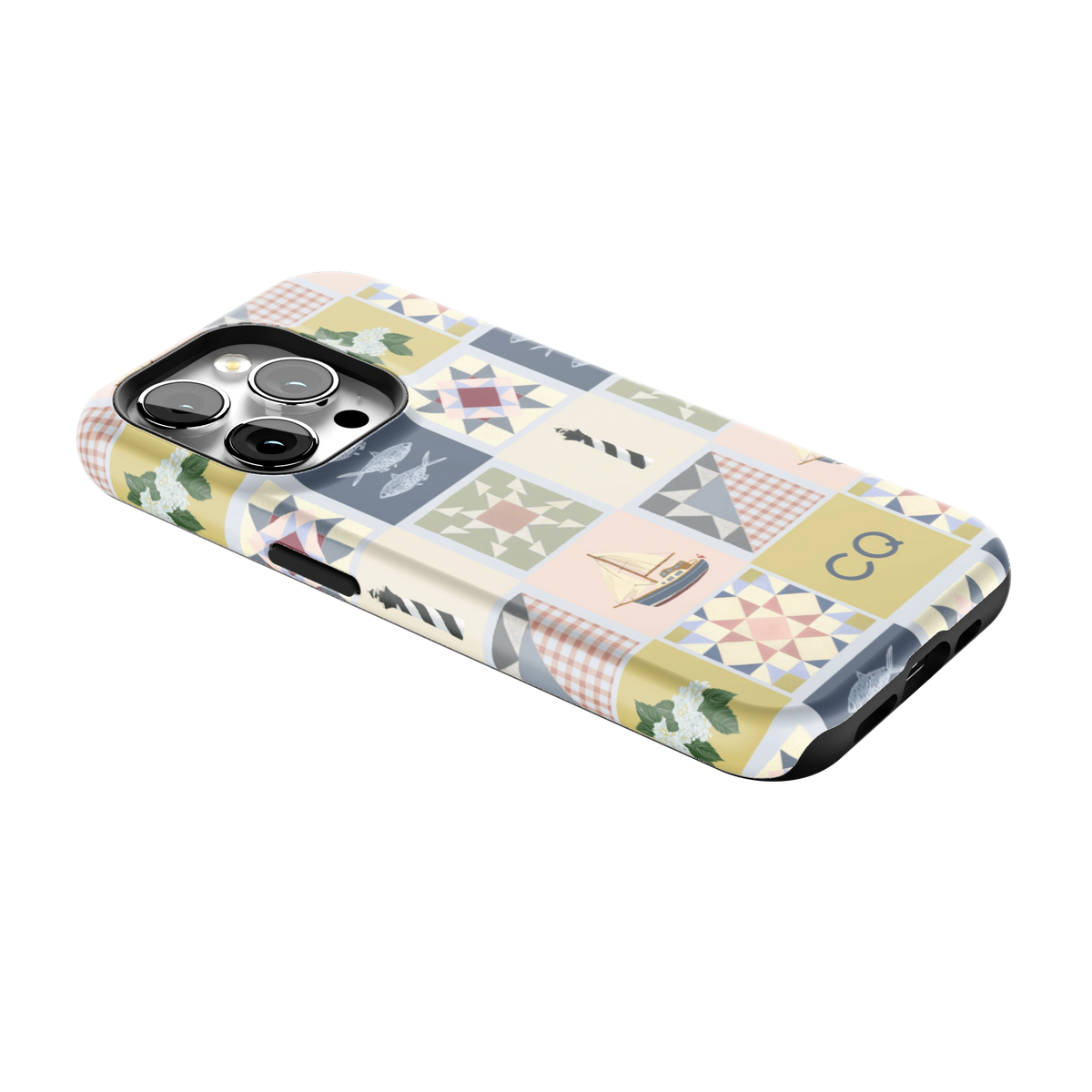 Coastal Quilt Personalized iPhone Case