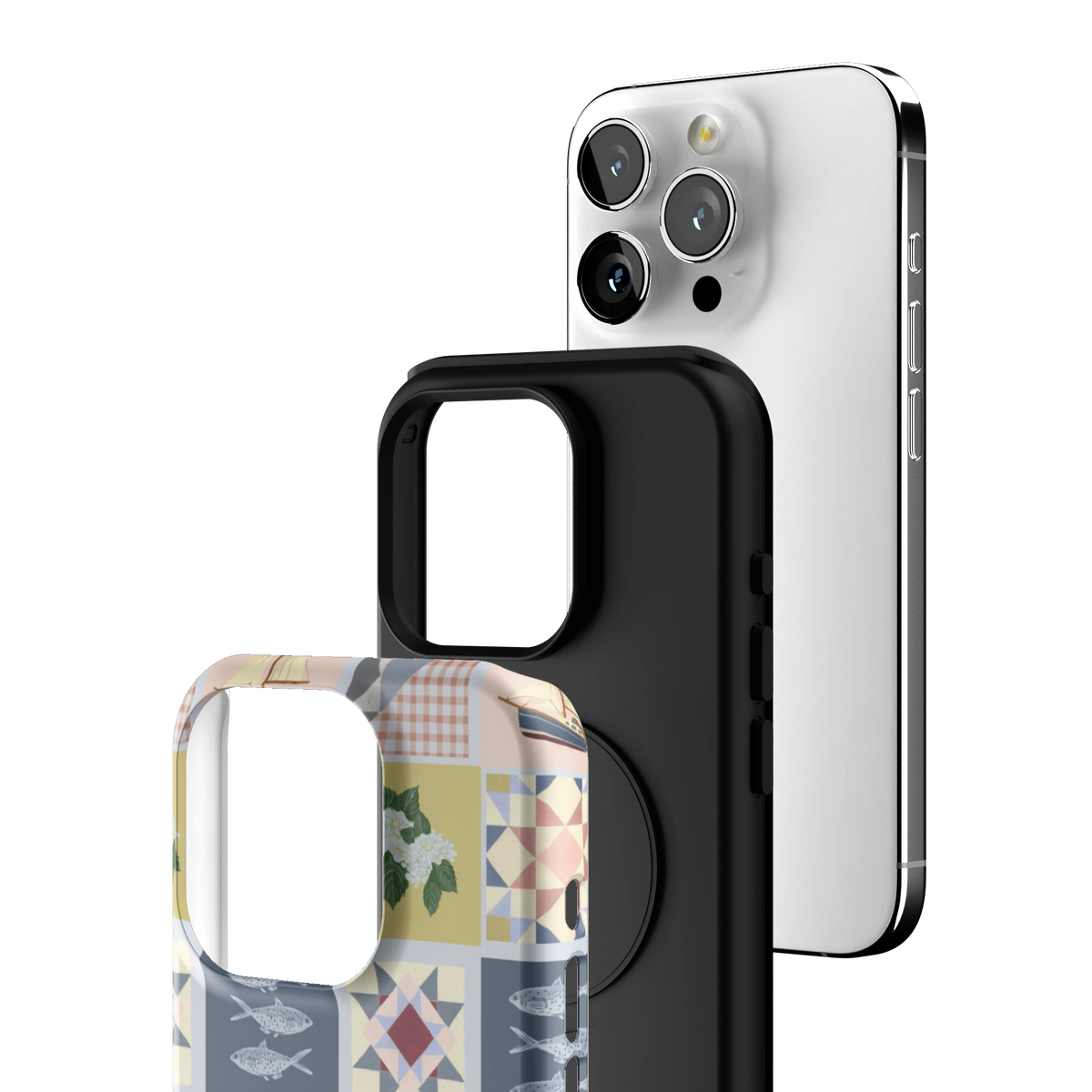 Coastal Quilt Personalized iPhone Case