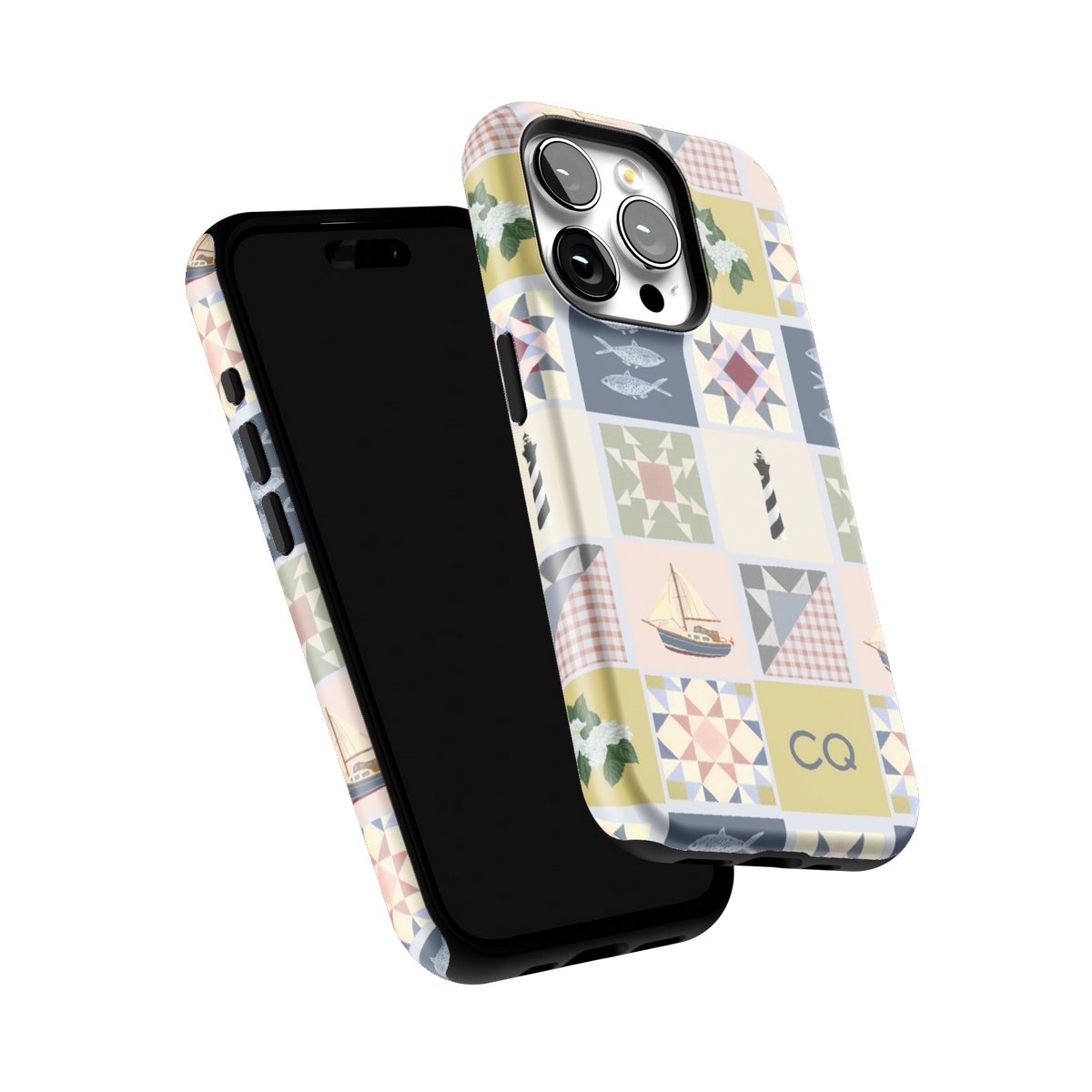 Coastal Quilt Personalized iPhone Case