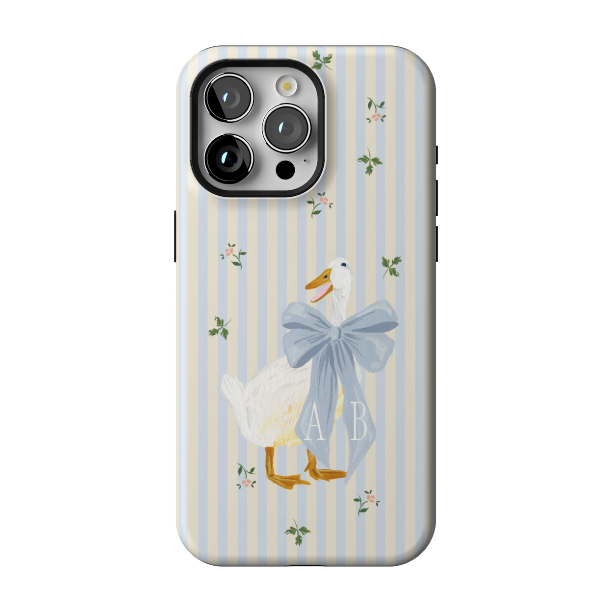 Dainty Duck Personalized iPhone Case