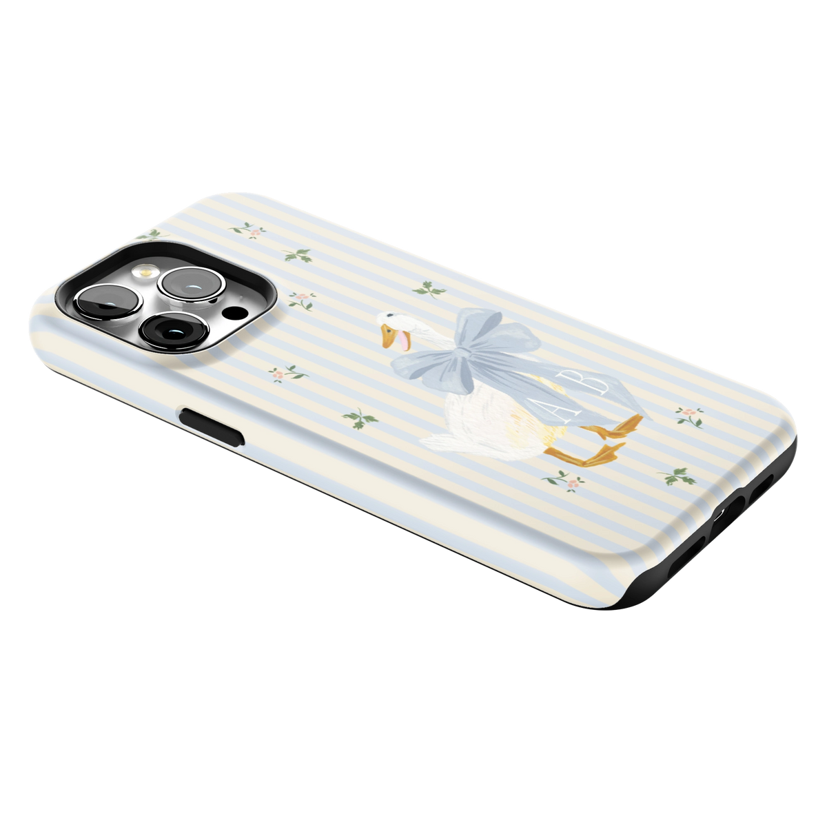 Dainty Duck Personalized iPhone Case