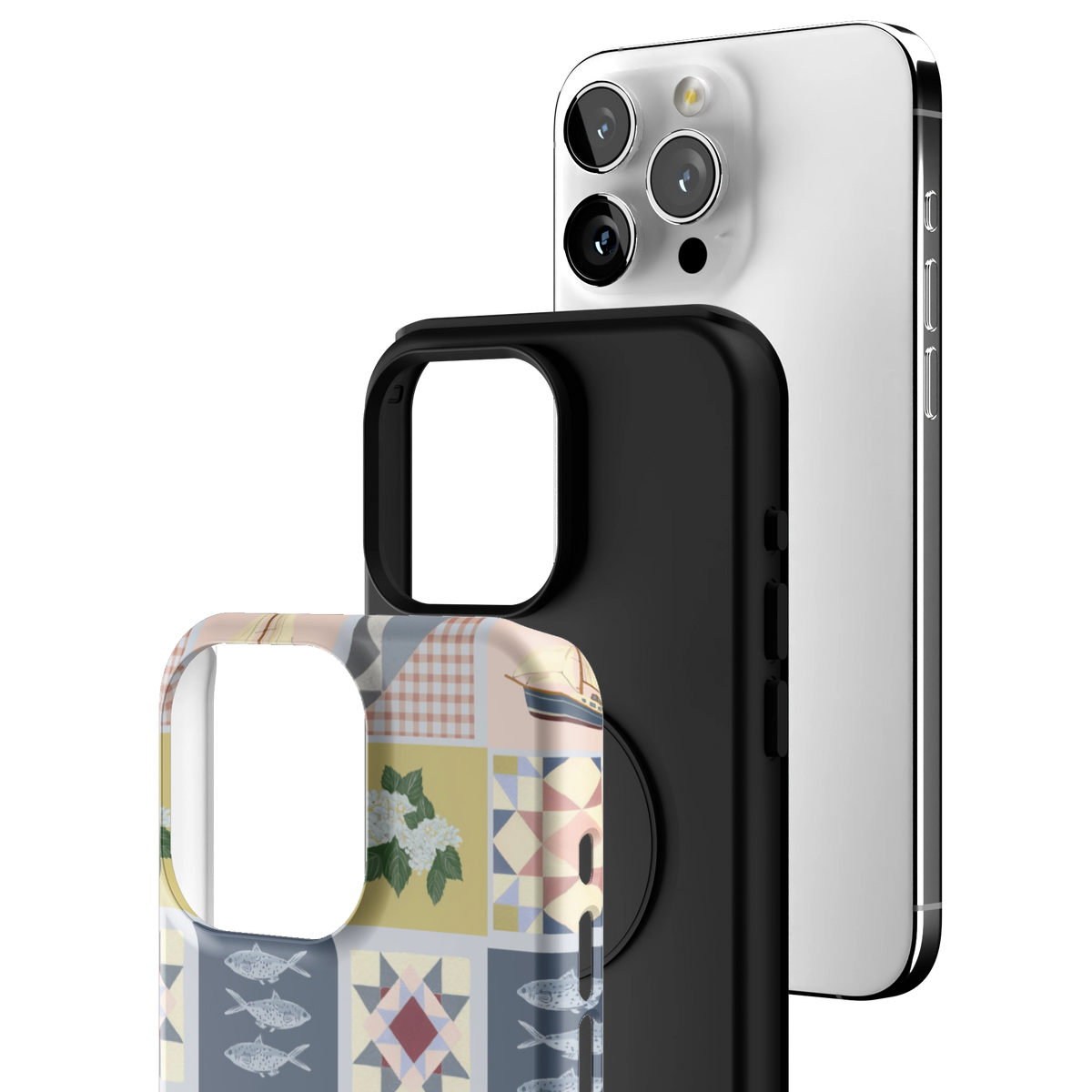 Coastal Quilt Personalized iPhone Case