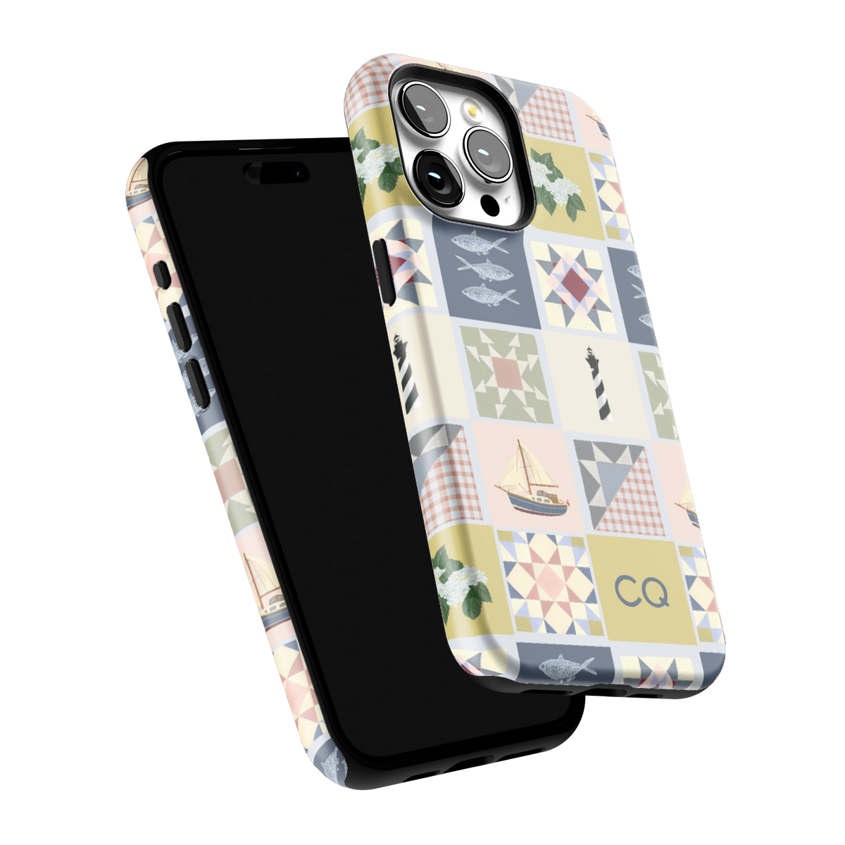 Coastal Quilt Personalized iPhone Case
