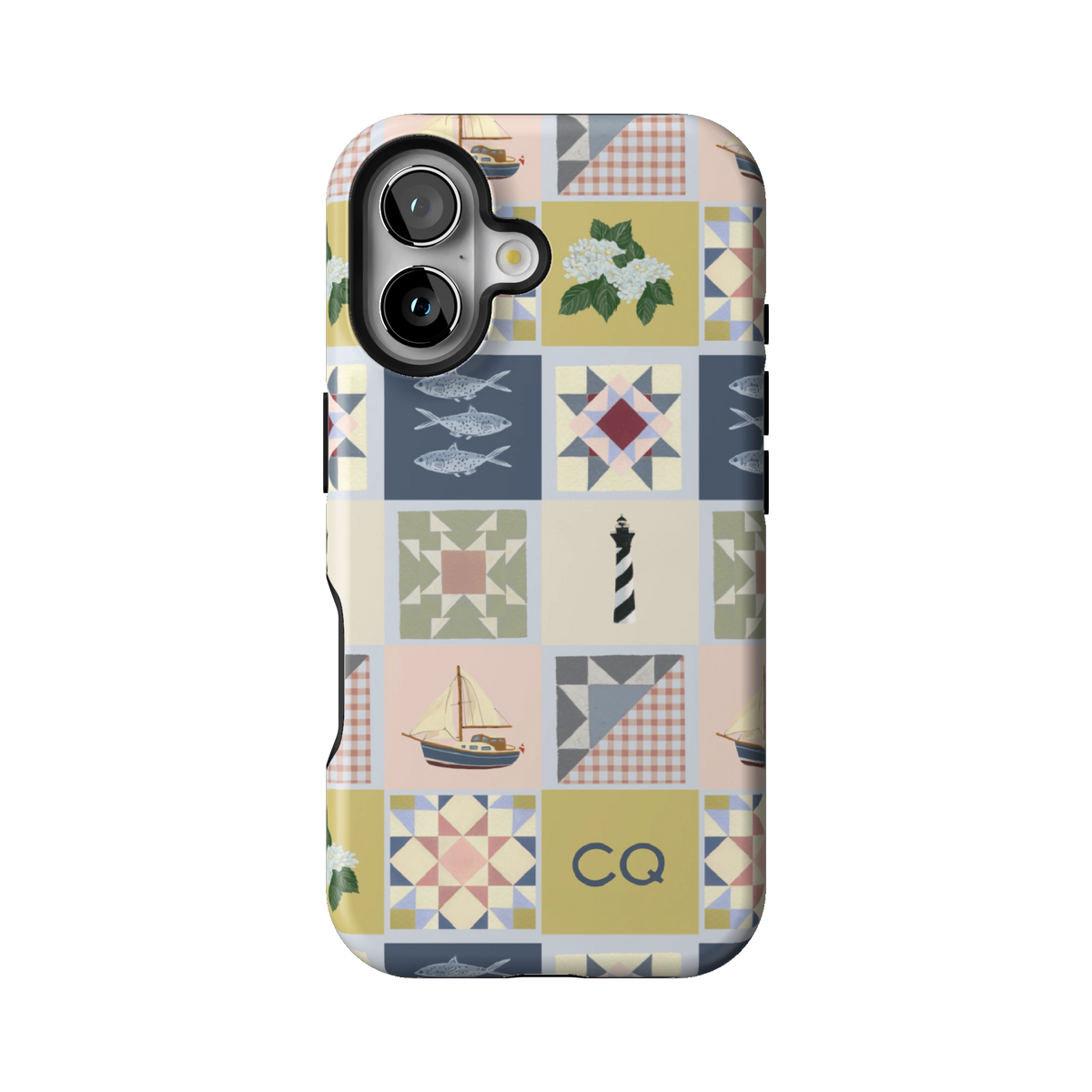 Coastal Quilt Personalized iPhone Case