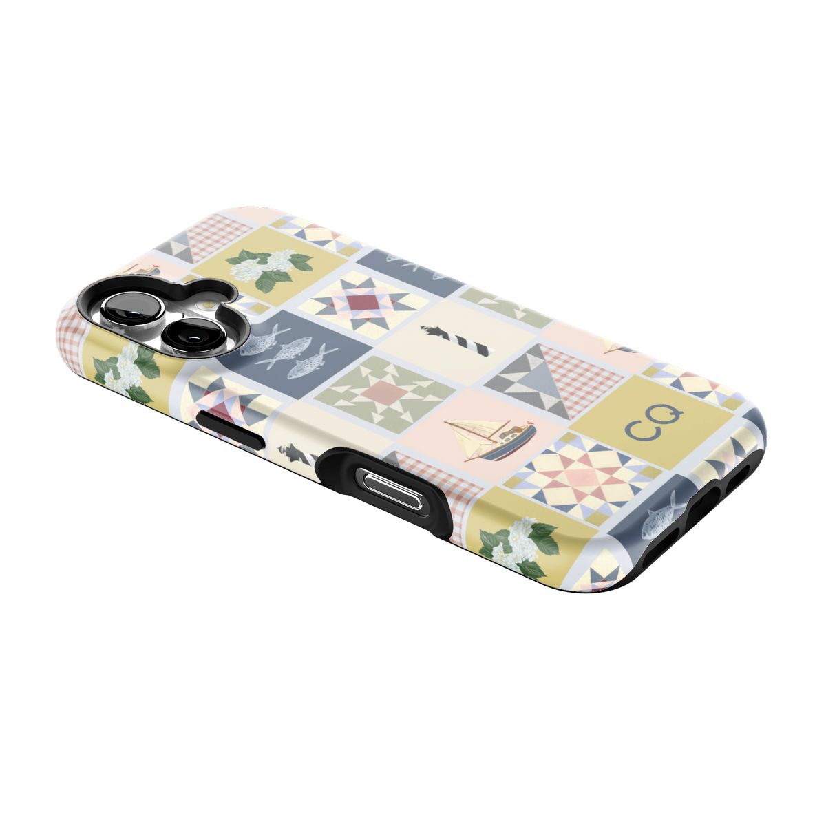 Coastal Quilt Personalized iPhone Case