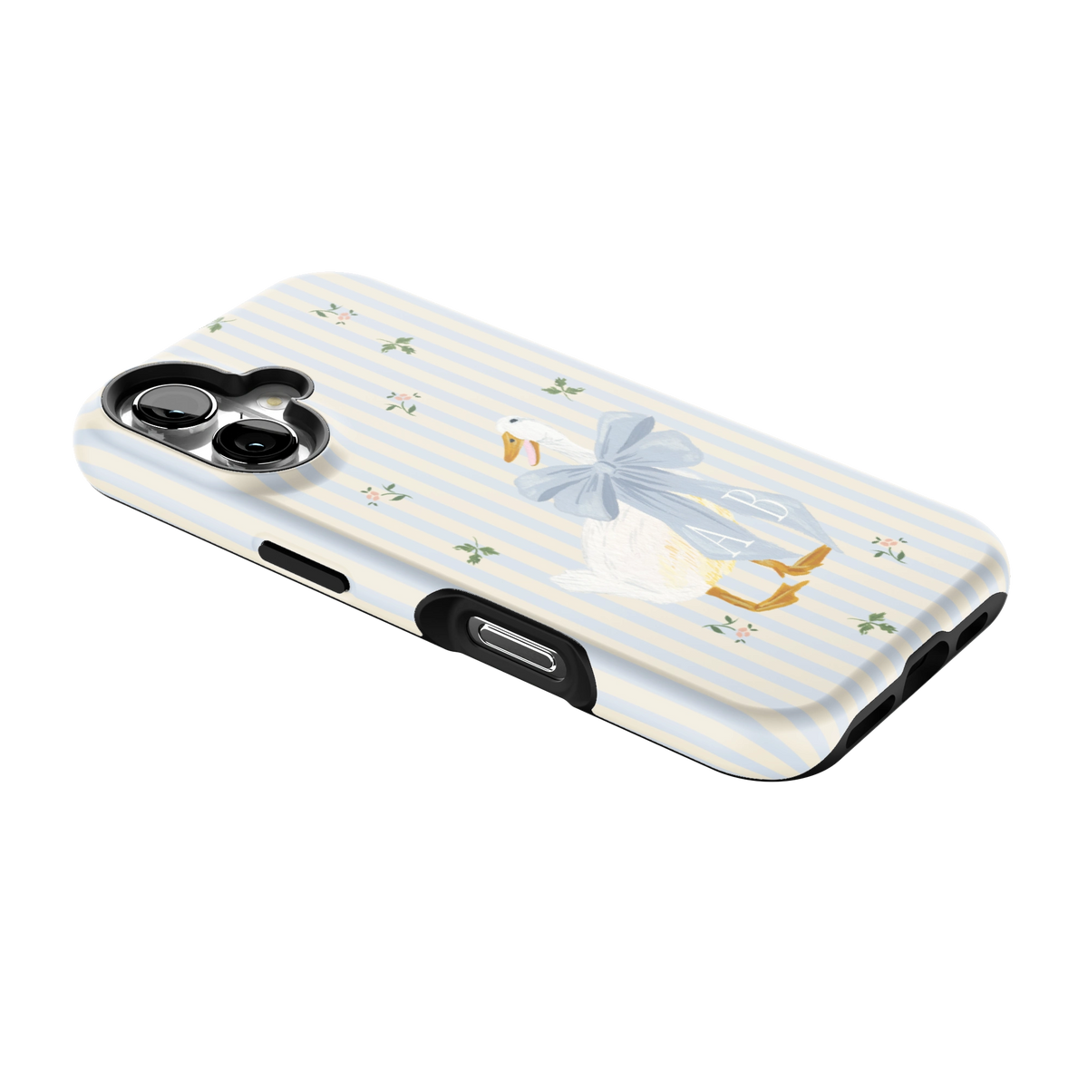 Dainty Duck Personalized iPhone Case