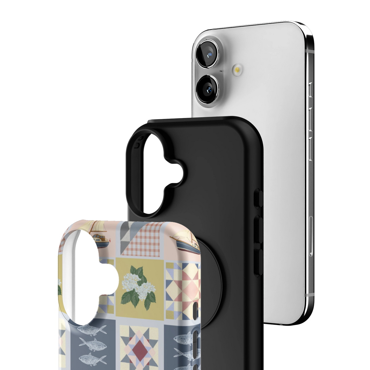 Coastal Quilt Personalized iPhone Case