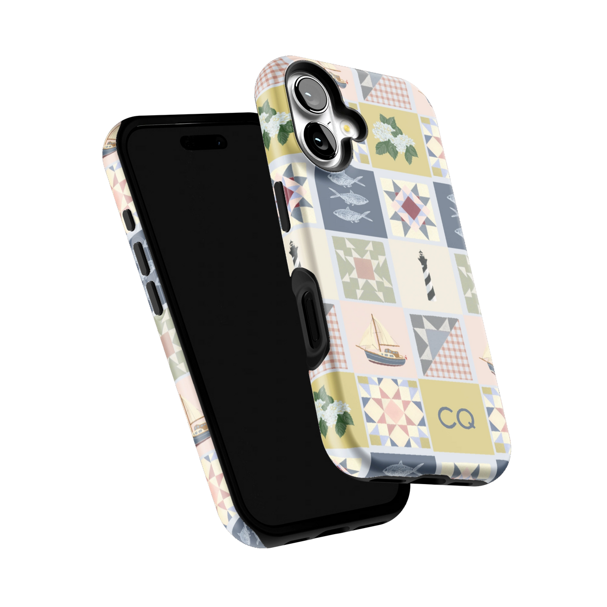Coastal Quilt Personalized iPhone Case