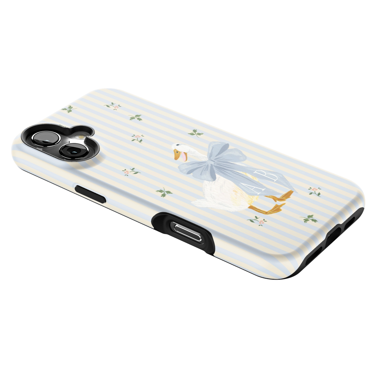 Dainty Duck Personalized iPhone Case