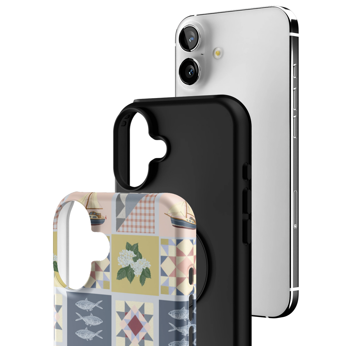 Coastal Quilt Personalized iPhone Case