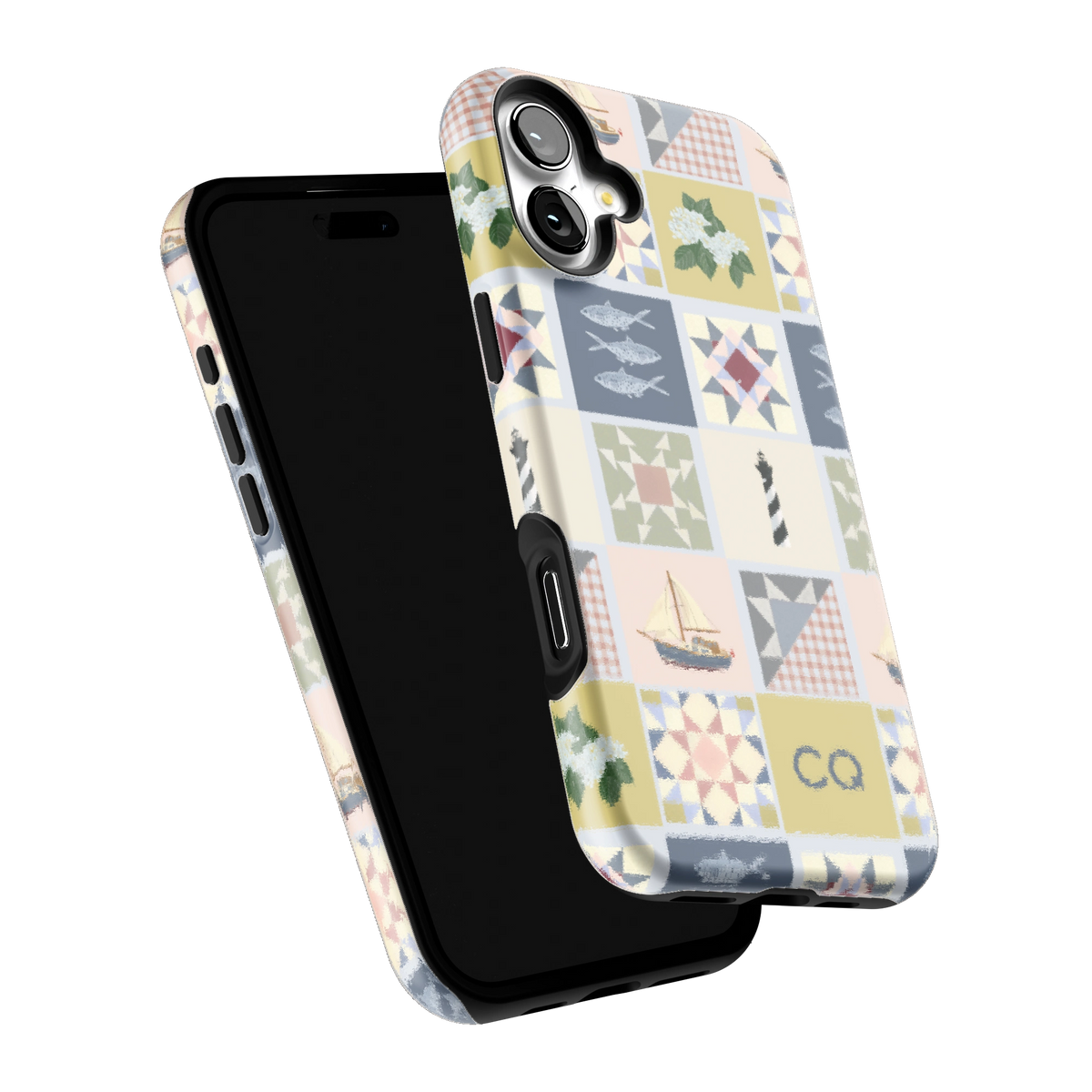Coastal Quilt Personalized iPhone Case