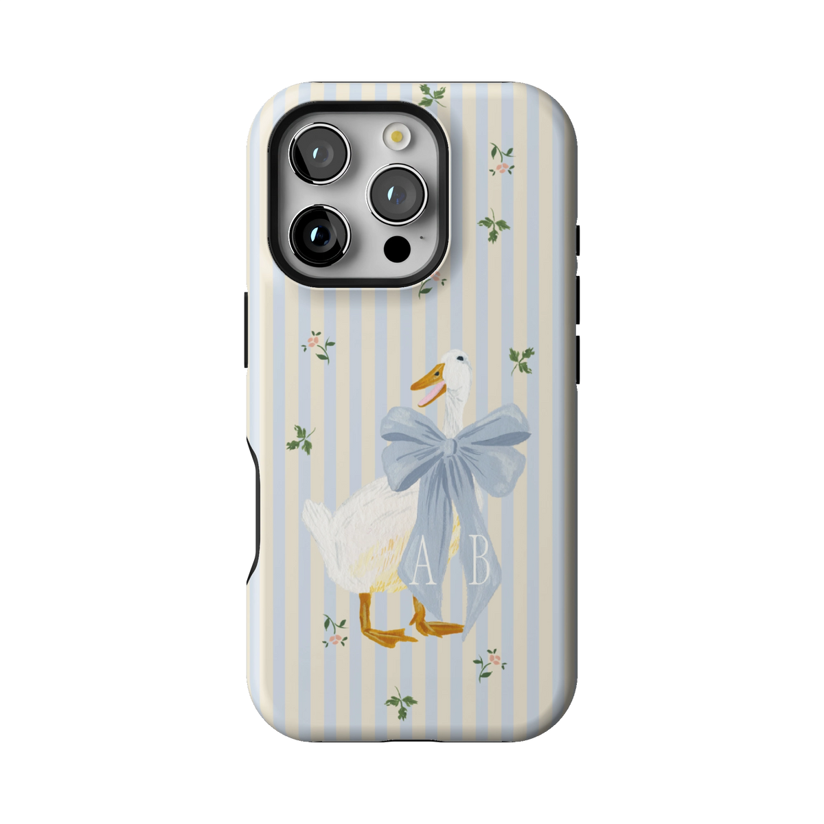 Dainty Duck Personalized iPhone Case