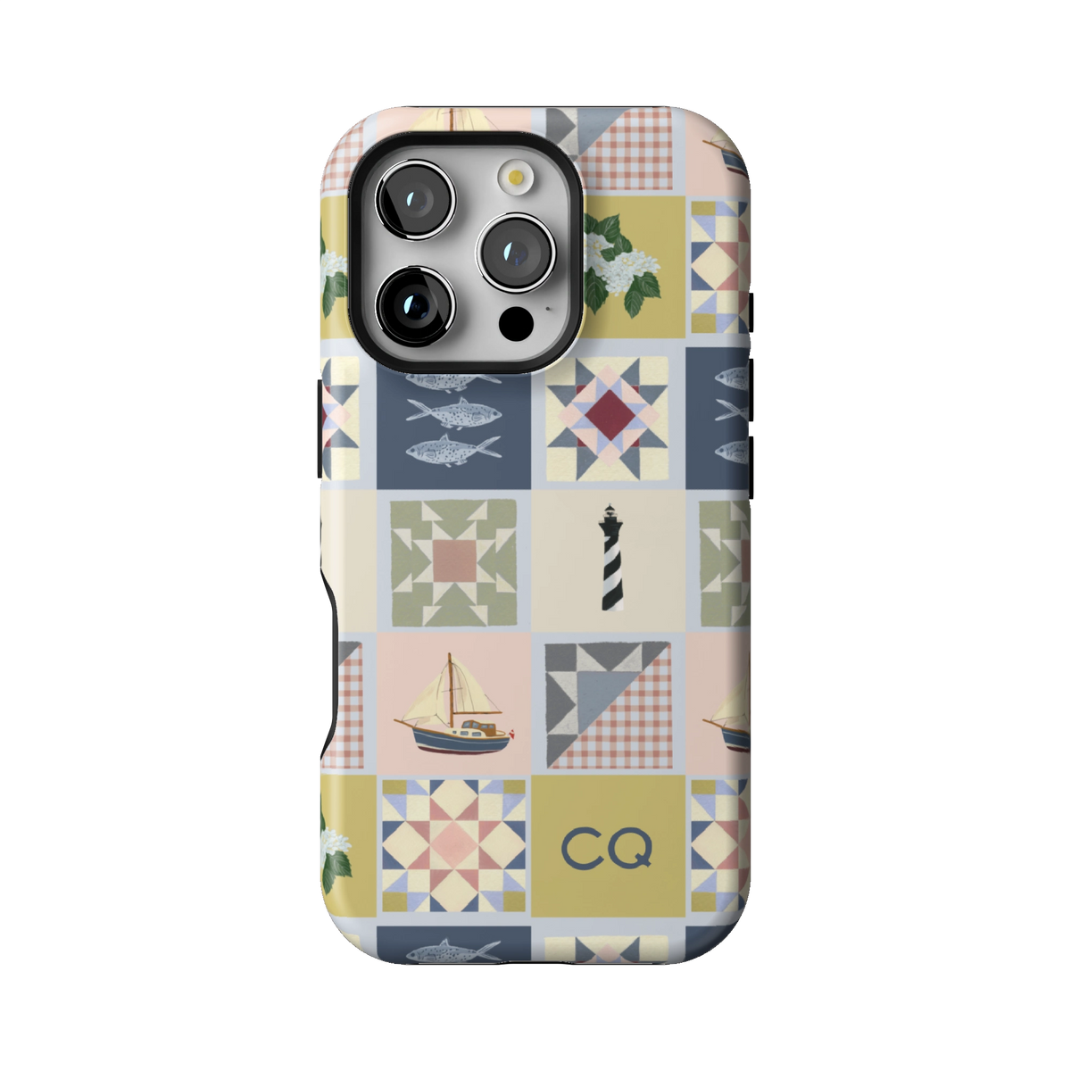 Coastal Quilt Personalized iPhone Case