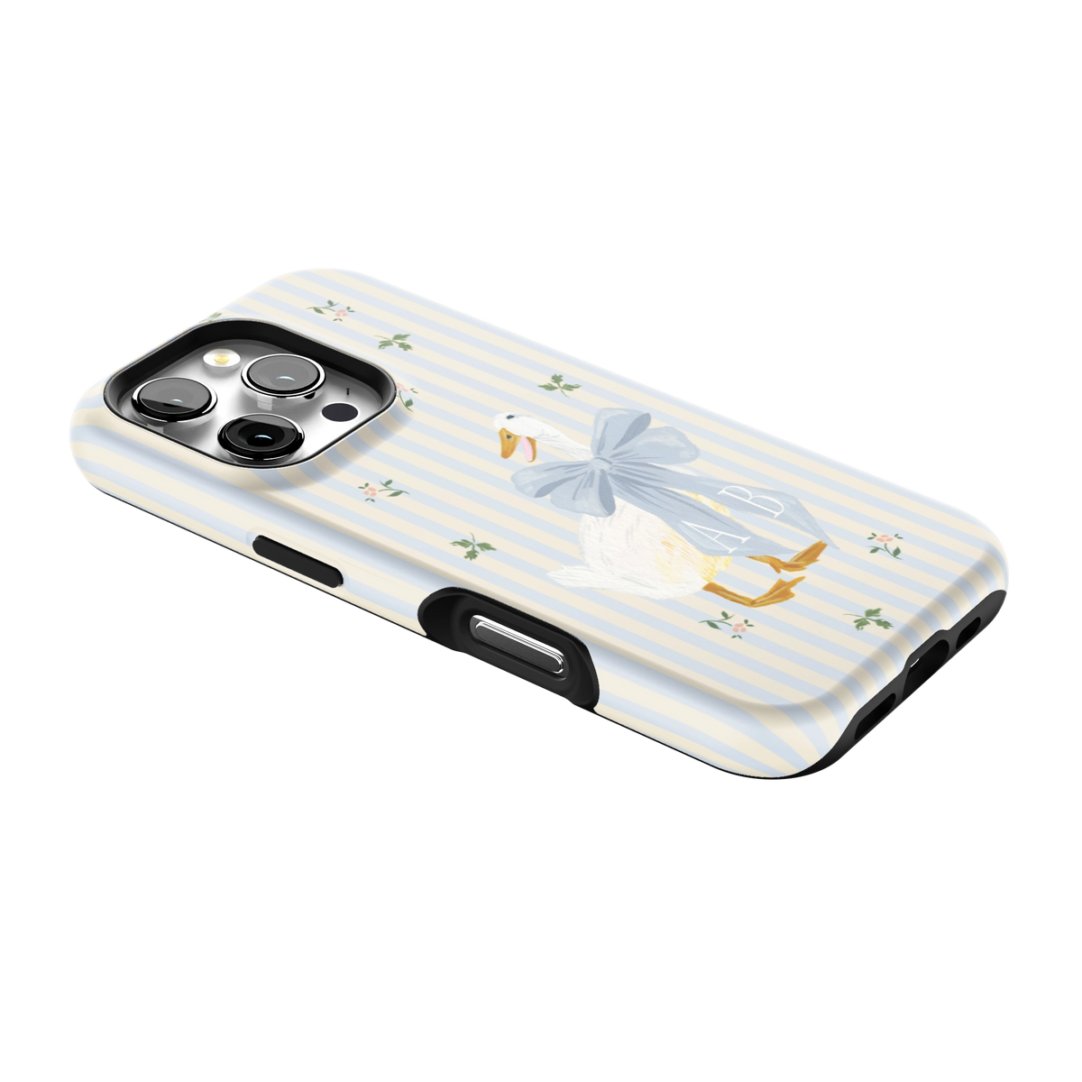 Dainty Duck Personalized iPhone Case