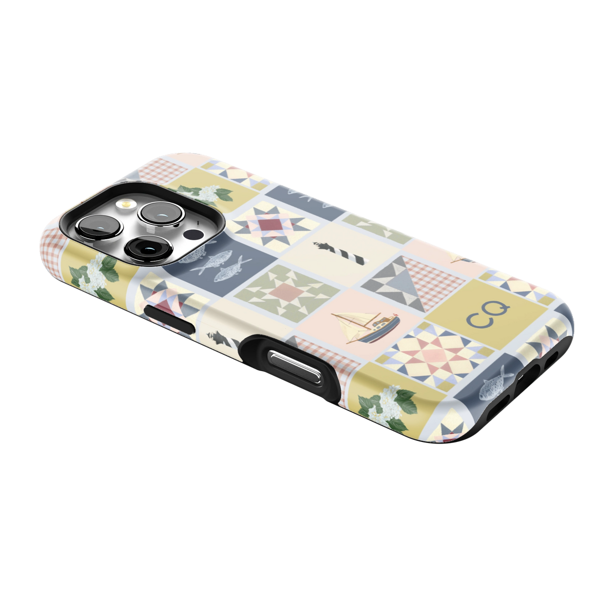 Coastal Quilt Personalized iPhone Case