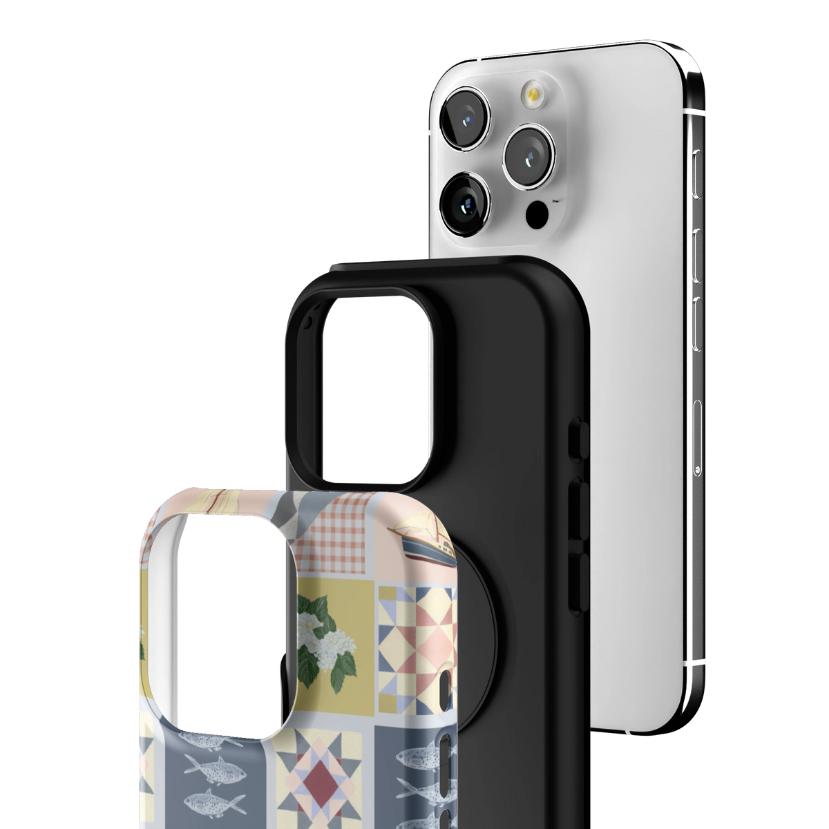 Coastal Quilt Personalized iPhone Case
