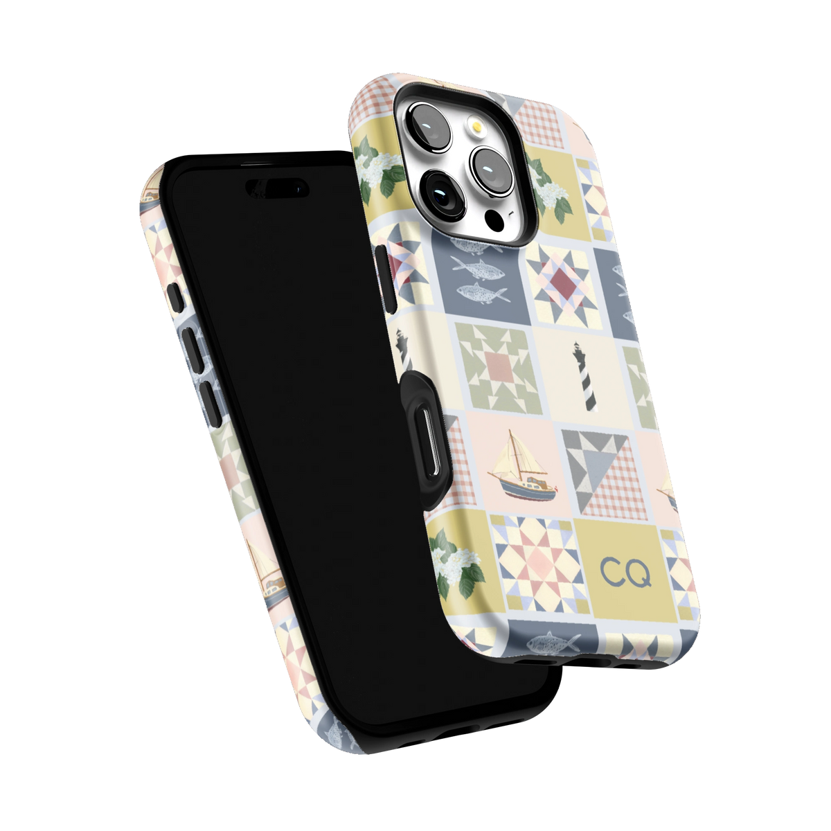 Coastal Quilt Personalized iPhone Case