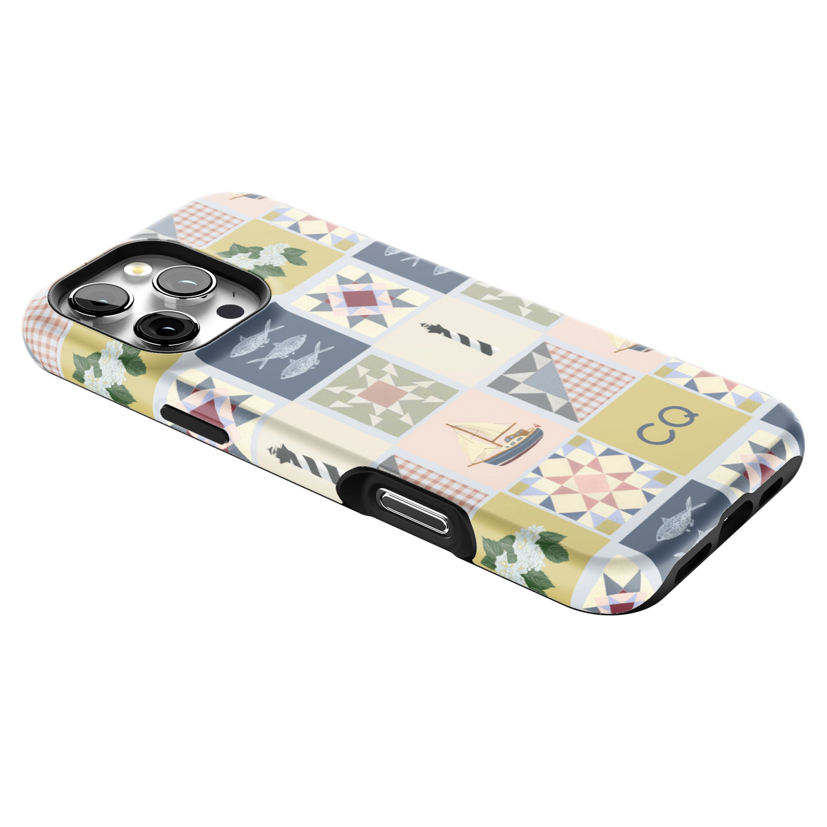 Coastal Quilt Personalized iPhone Case