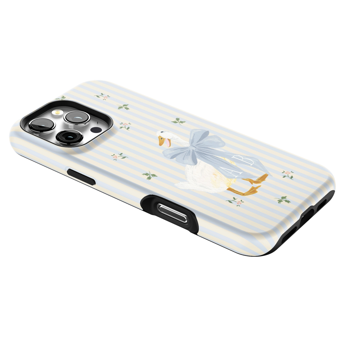 Dainty Duck Personalized iPhone Case