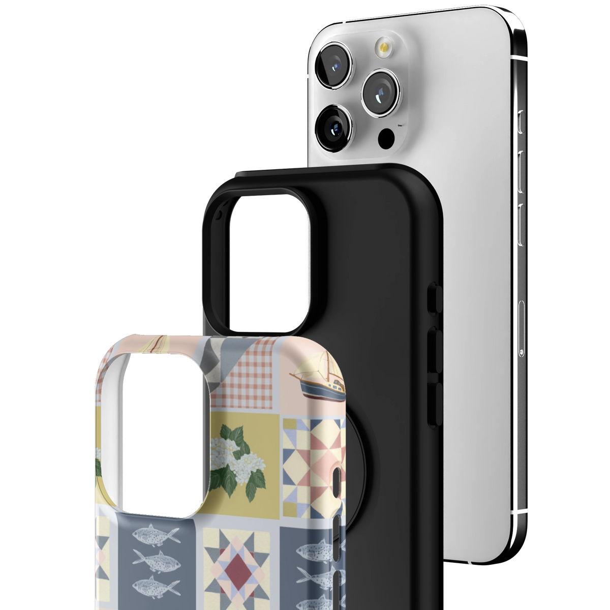 Coastal Quilt Personalized iPhone Case