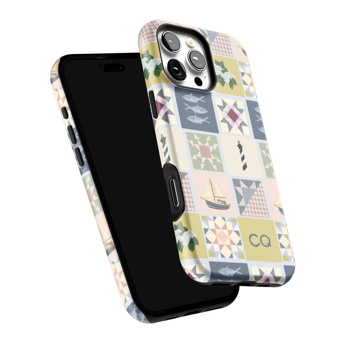 Coastal Quilt Personalized iPhone Case