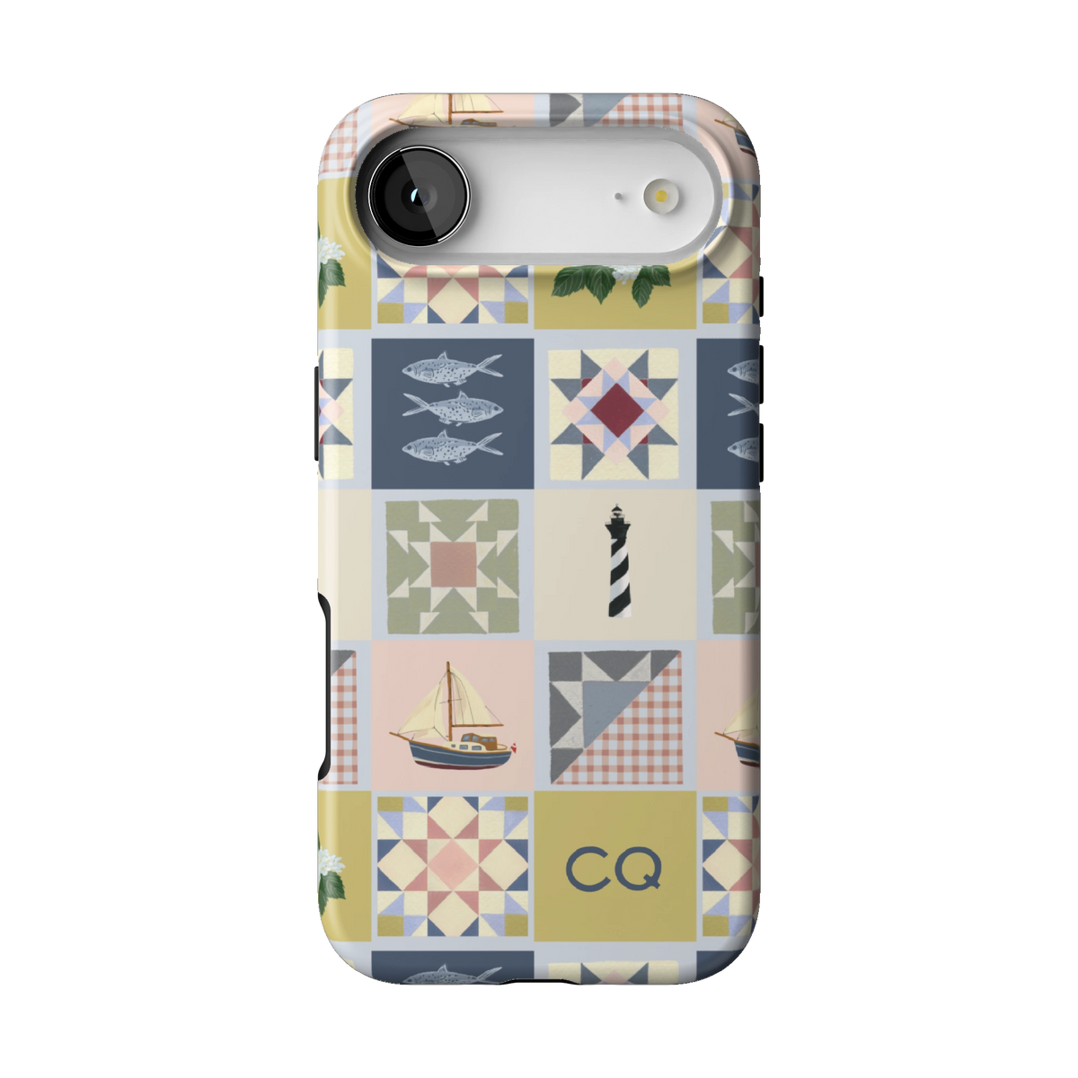 Coastal Quilt Personalized iPhone Case