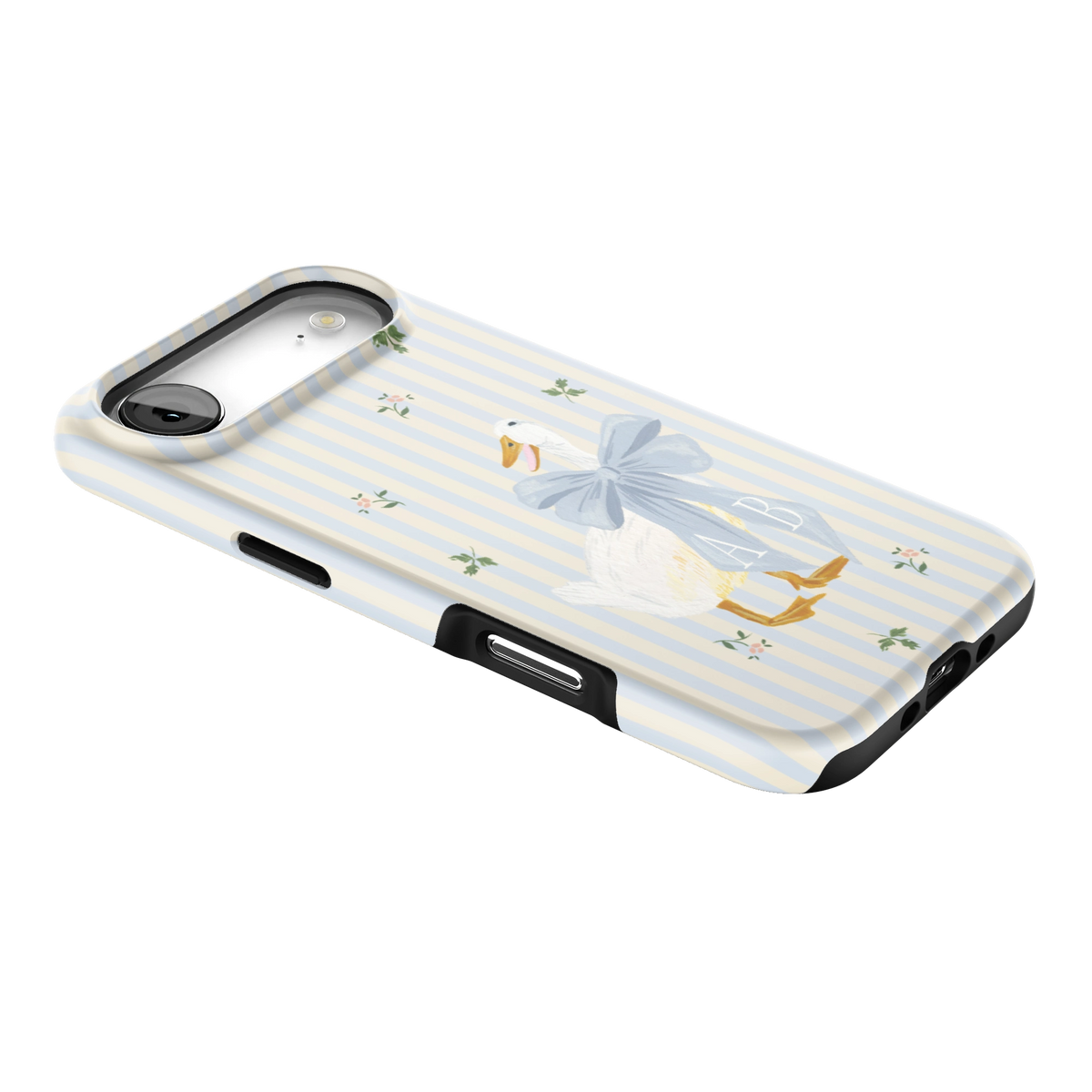 Dainty Duck Personalized iPhone Case