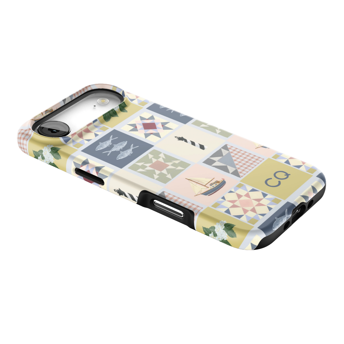 Coastal Quilt Personalized iPhone Case