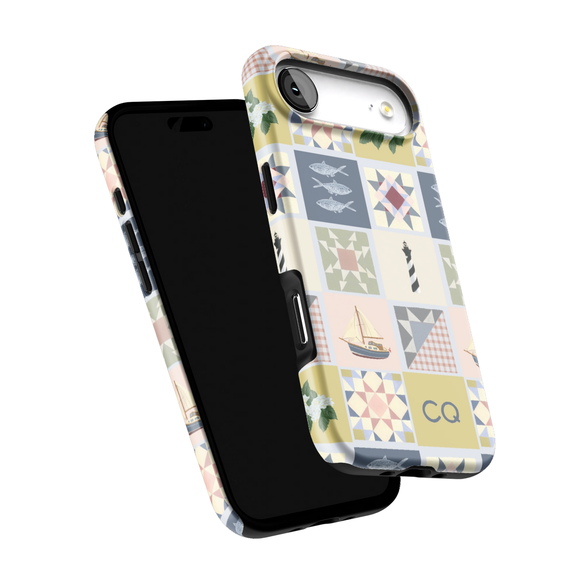 Coastal Quilt Personalized iPhone Case