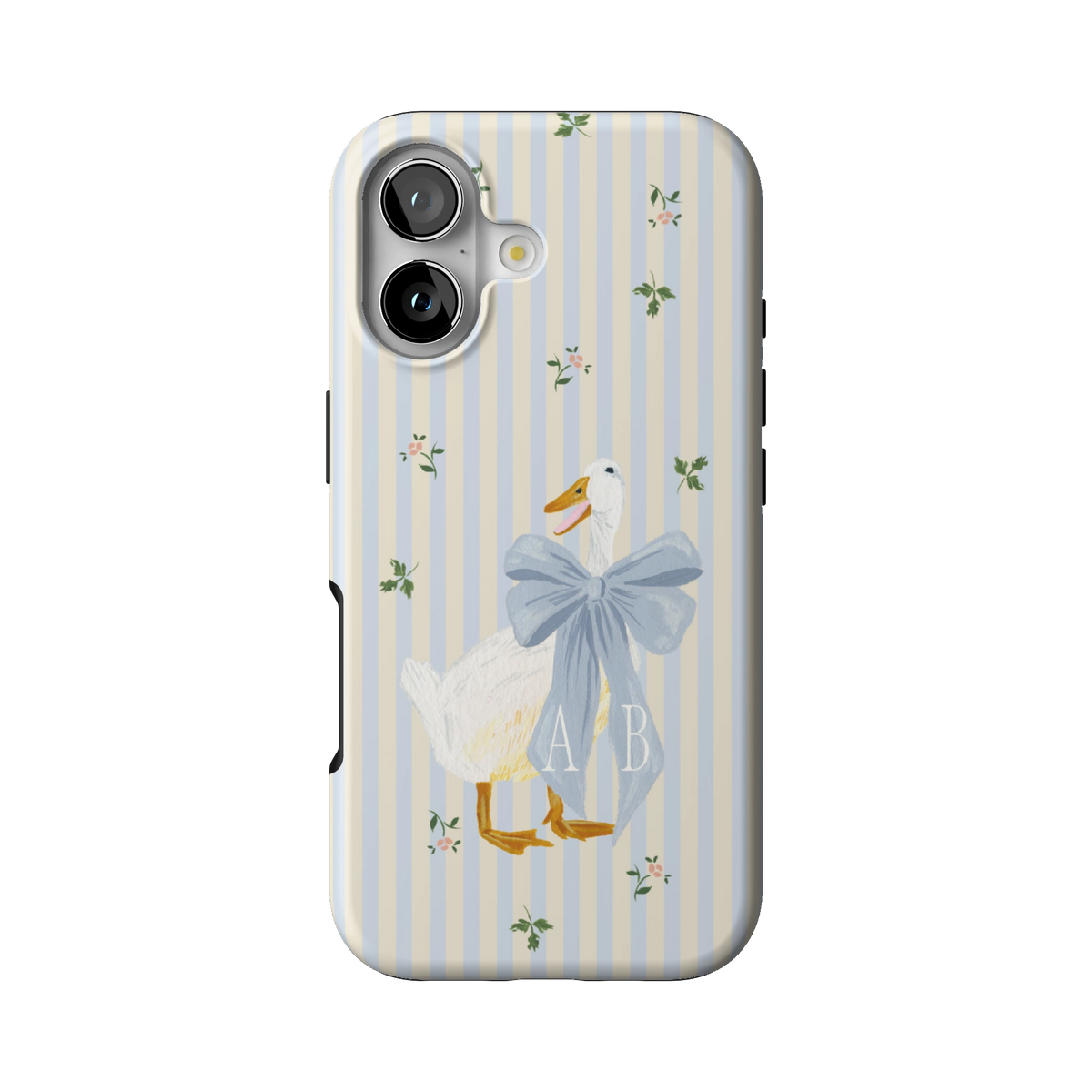Dainty Duck Personalized iPhone Case